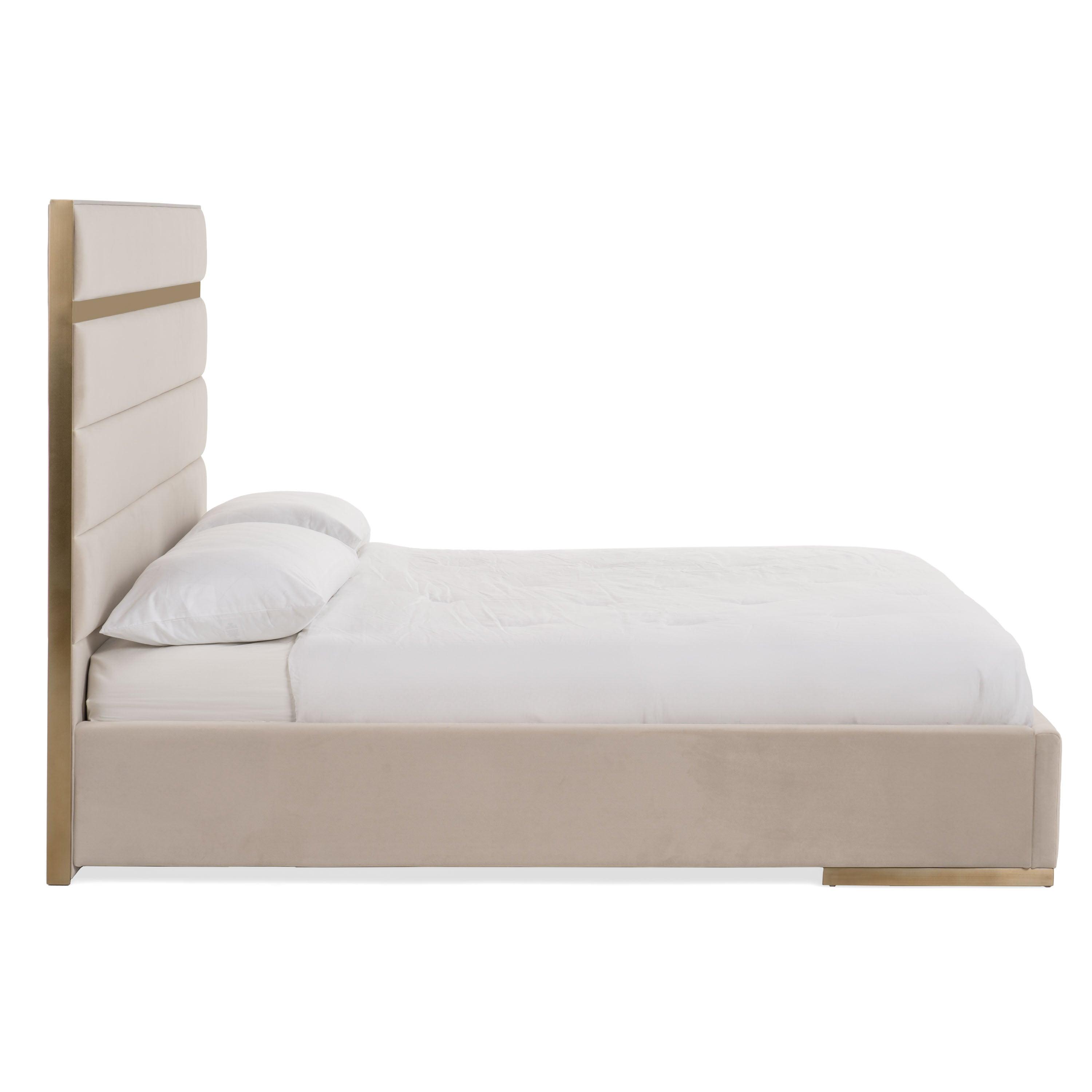 Modrest Cartier Modern Velvet and Brushed Bed