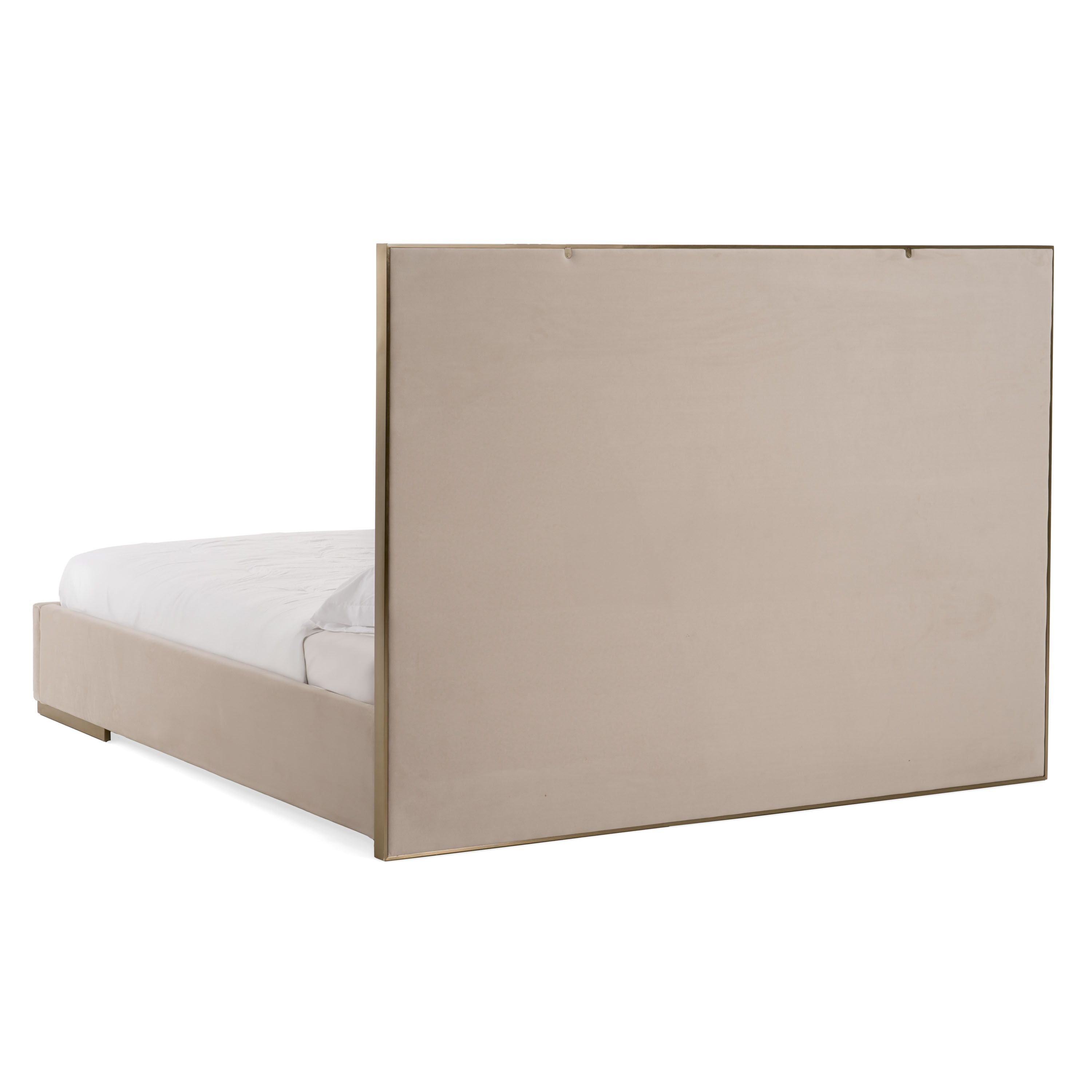 Modrest Cartier Modern Velvet and Brushed Bed