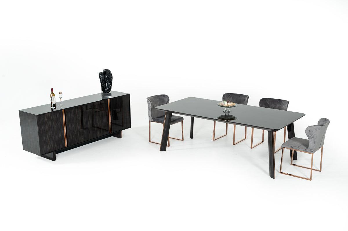 Modrest Chadwick Modern Rosegold Dining Table