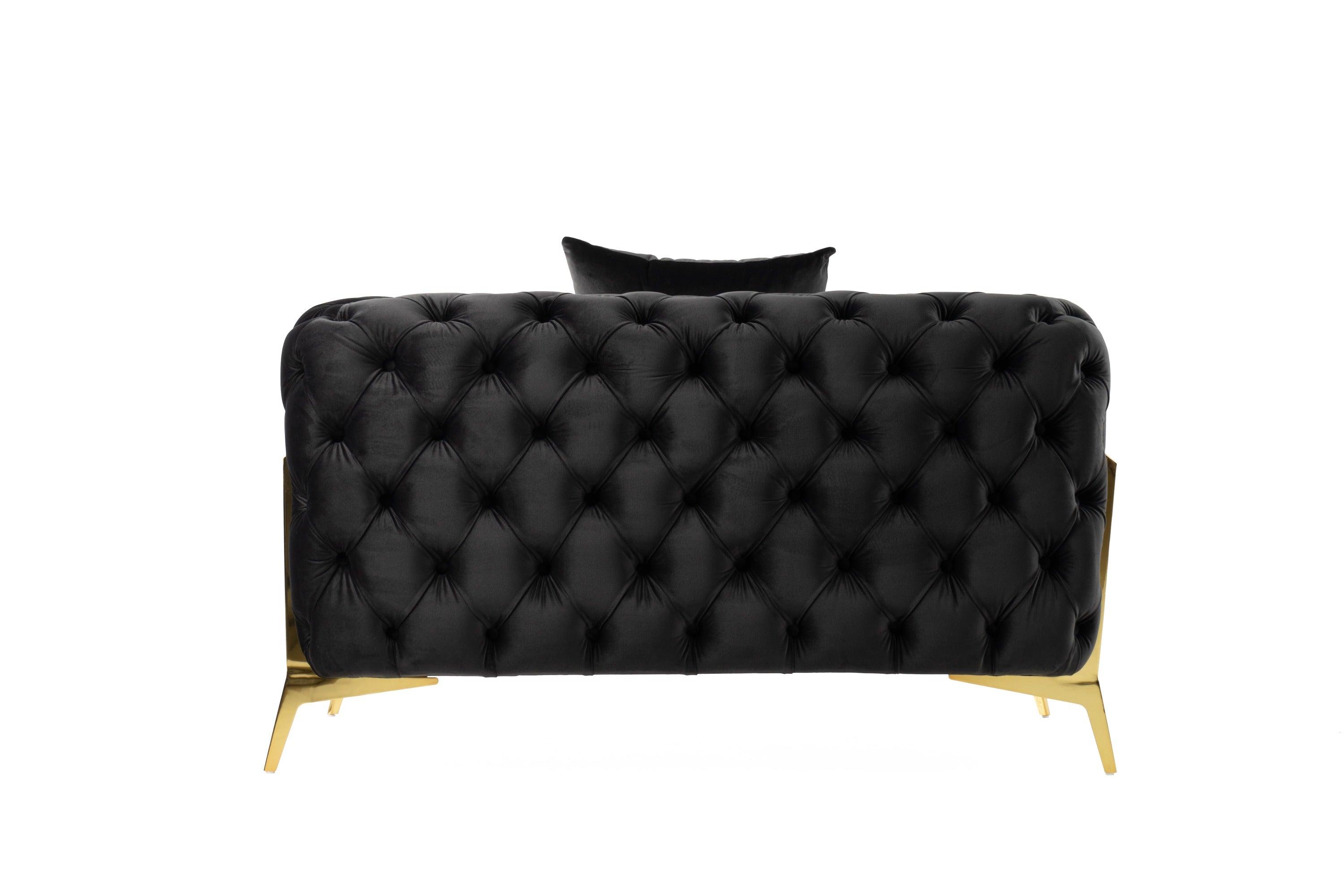 Divani Casa Clarice Transitional Velvet Chair