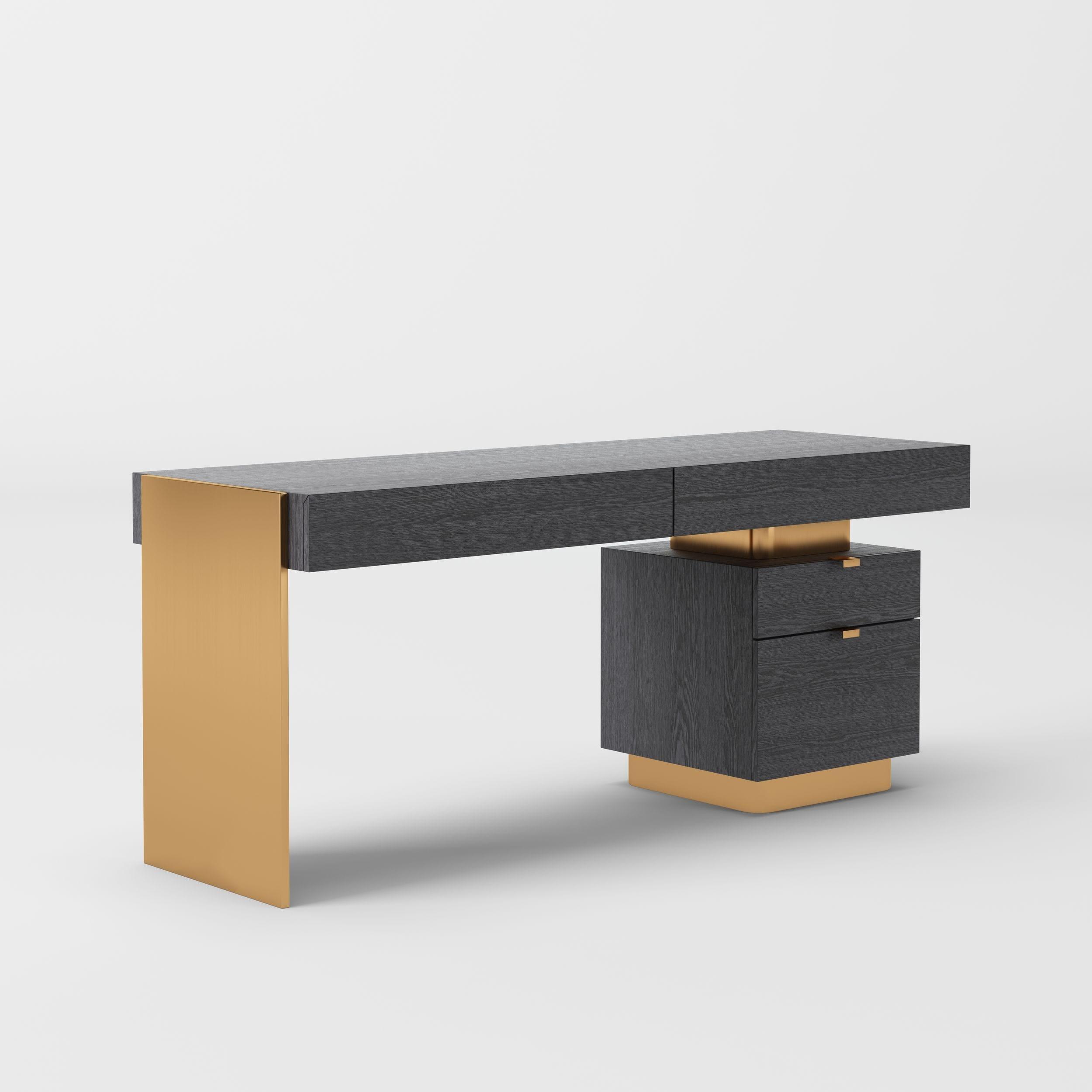 Modrest Trahan Modern Elm Office Desk