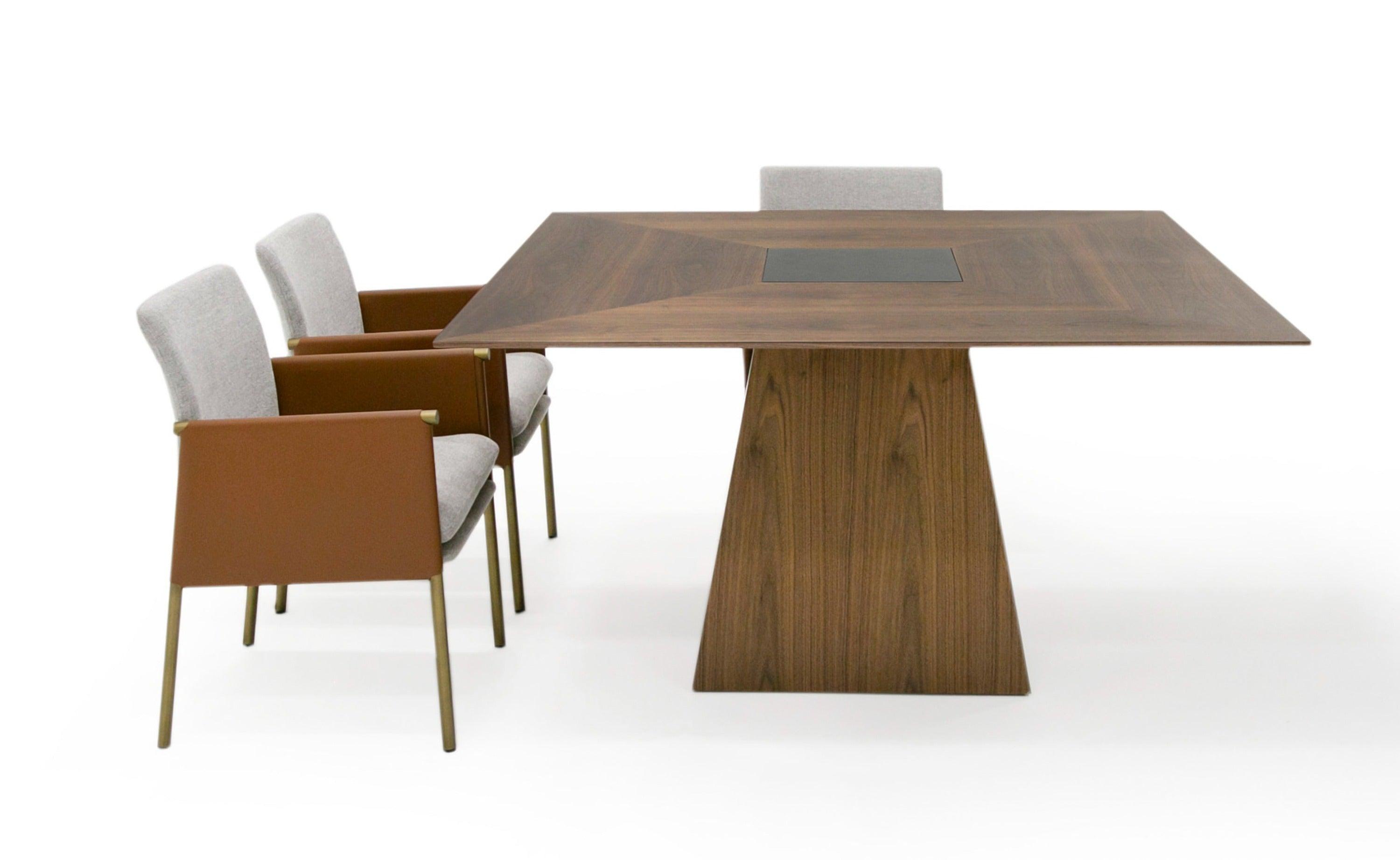 Modrest Cora Modern and Tempered Glass Dining Table