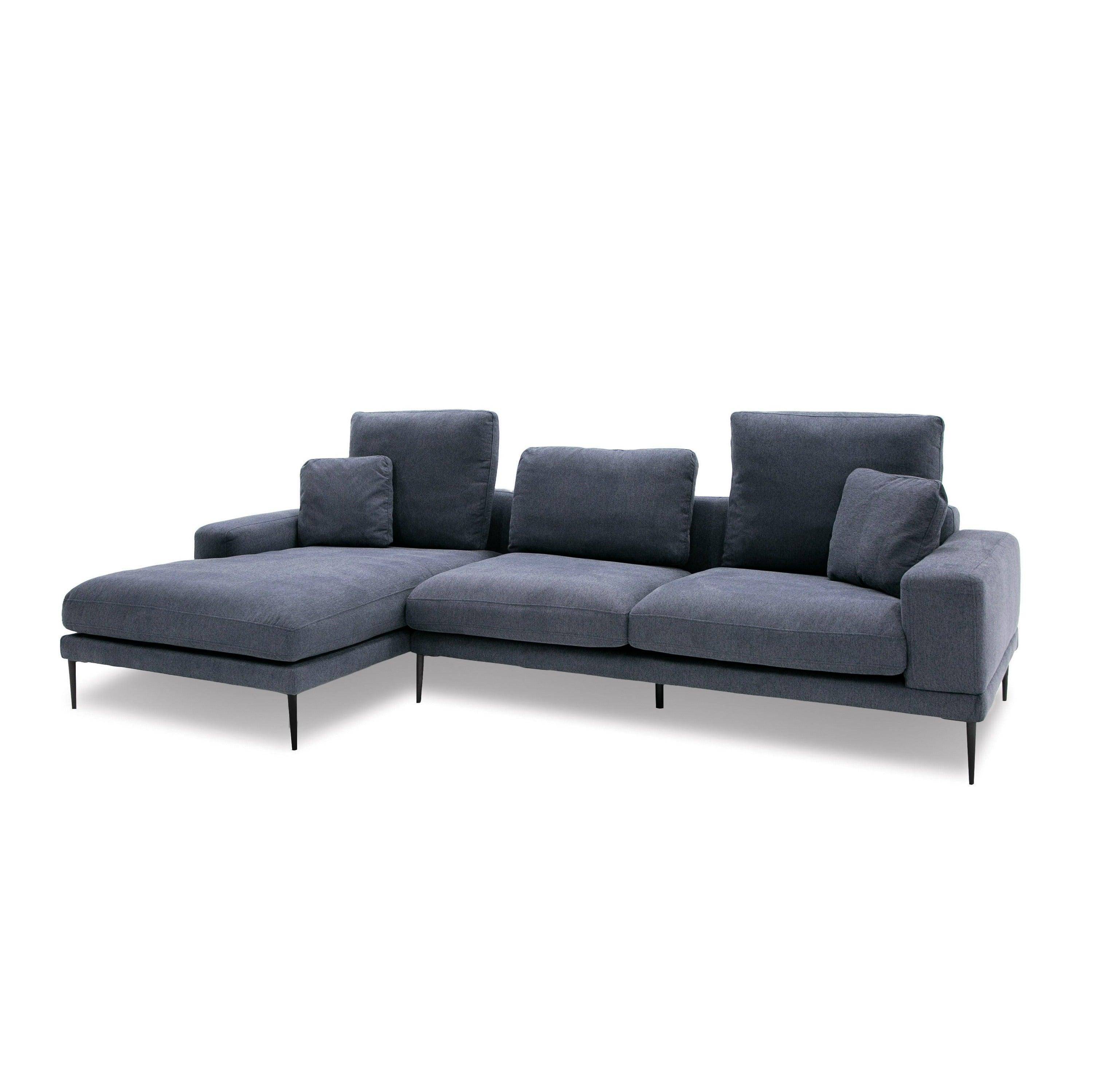 Divani Casa Corwith Modern Fabric Left Facing Sectional