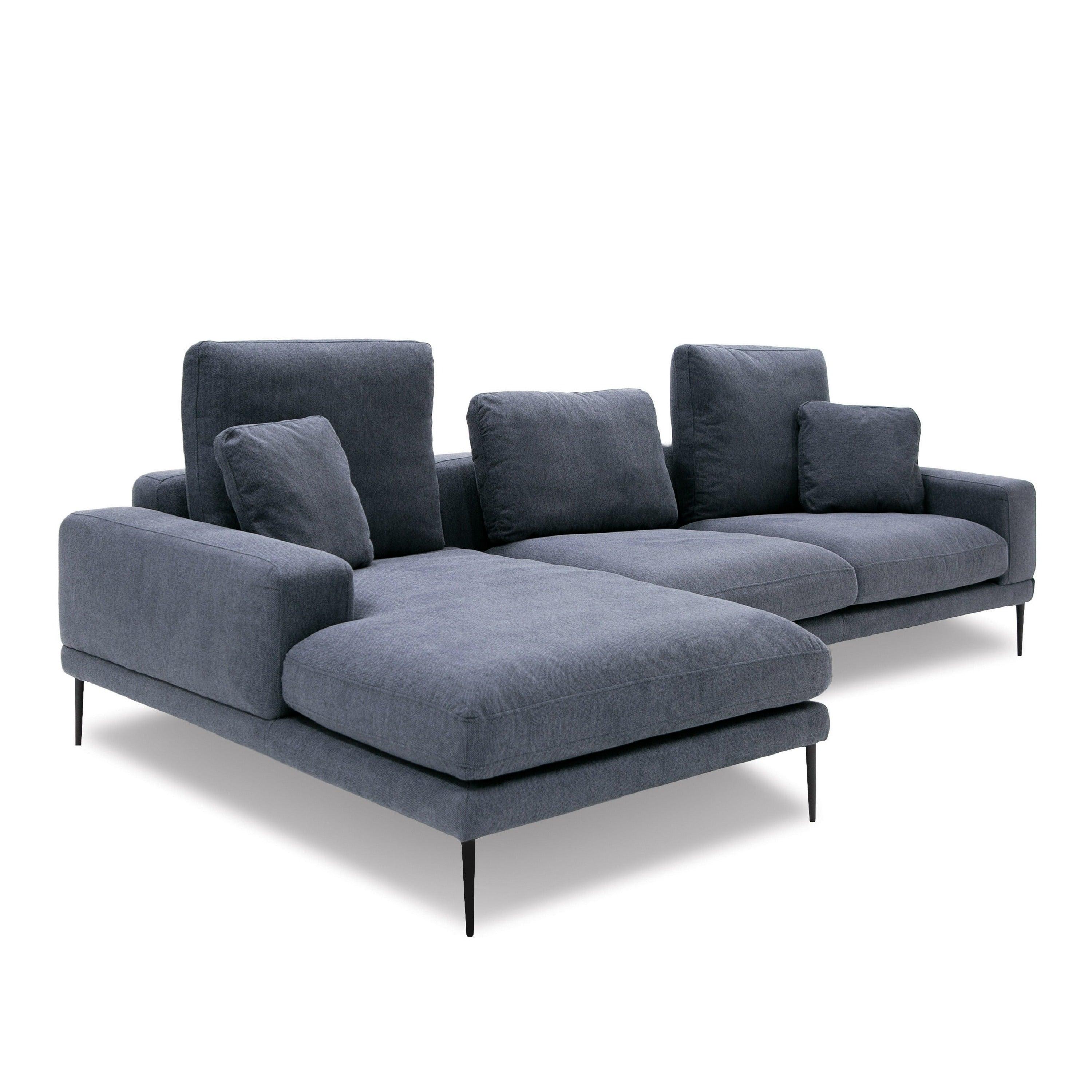 Divani Casa Corwith Modern Fabric Left Facing Sectional