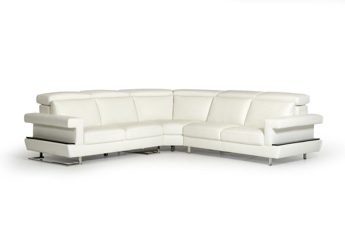 Lamod Italia Crosby Italian Modern Leather Sectional Sofa