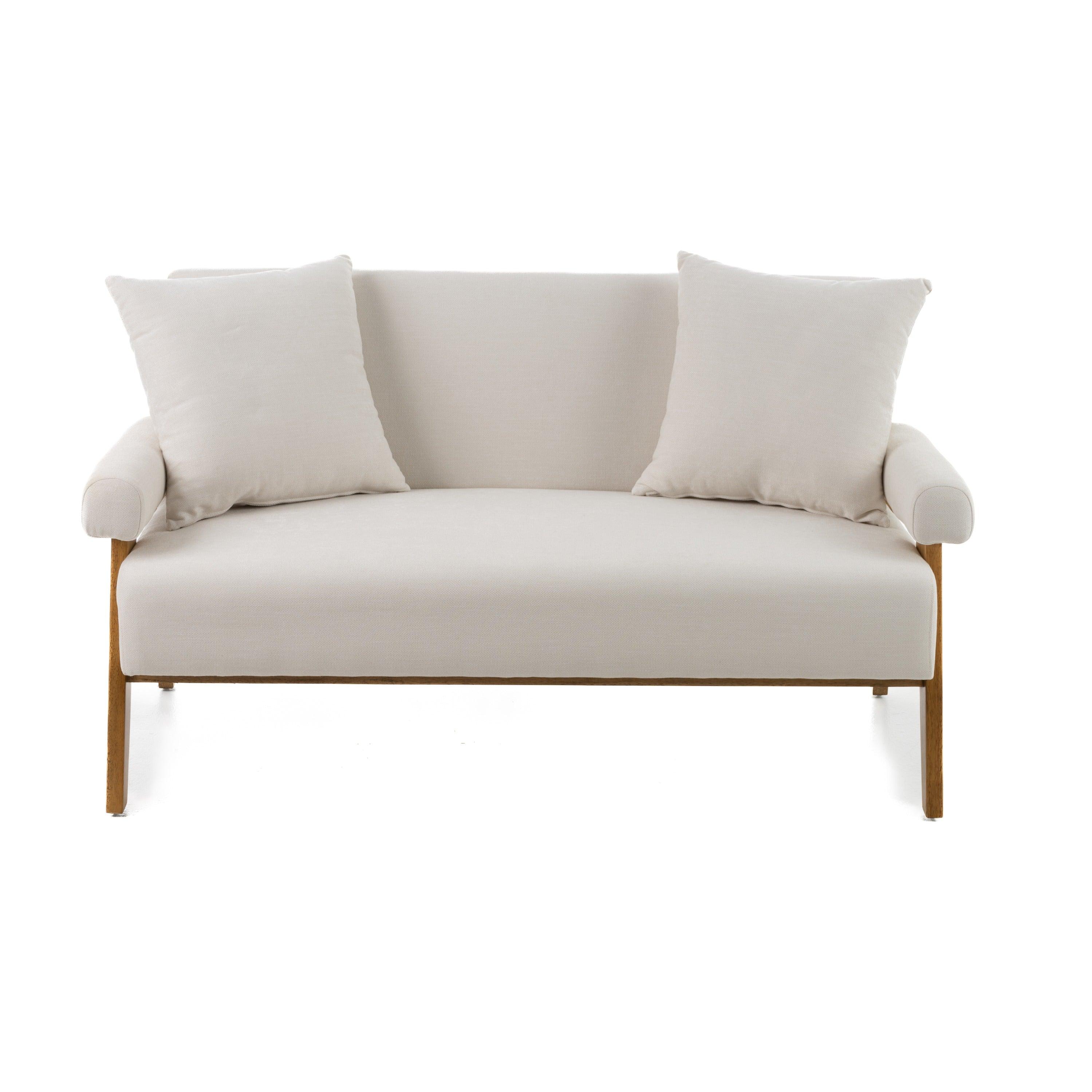 Modrest Cynthia Modern Fabric Wood Loveseat