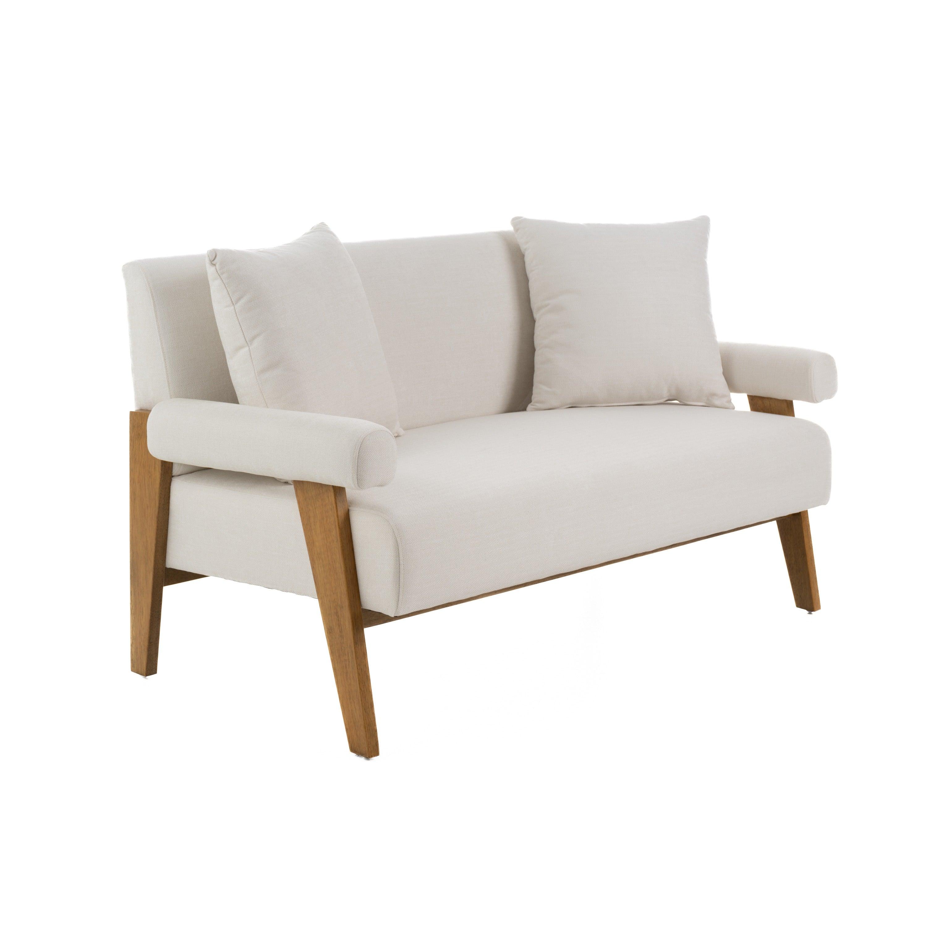 Modrest Cynthia Modern Fabric Wood Loveseat