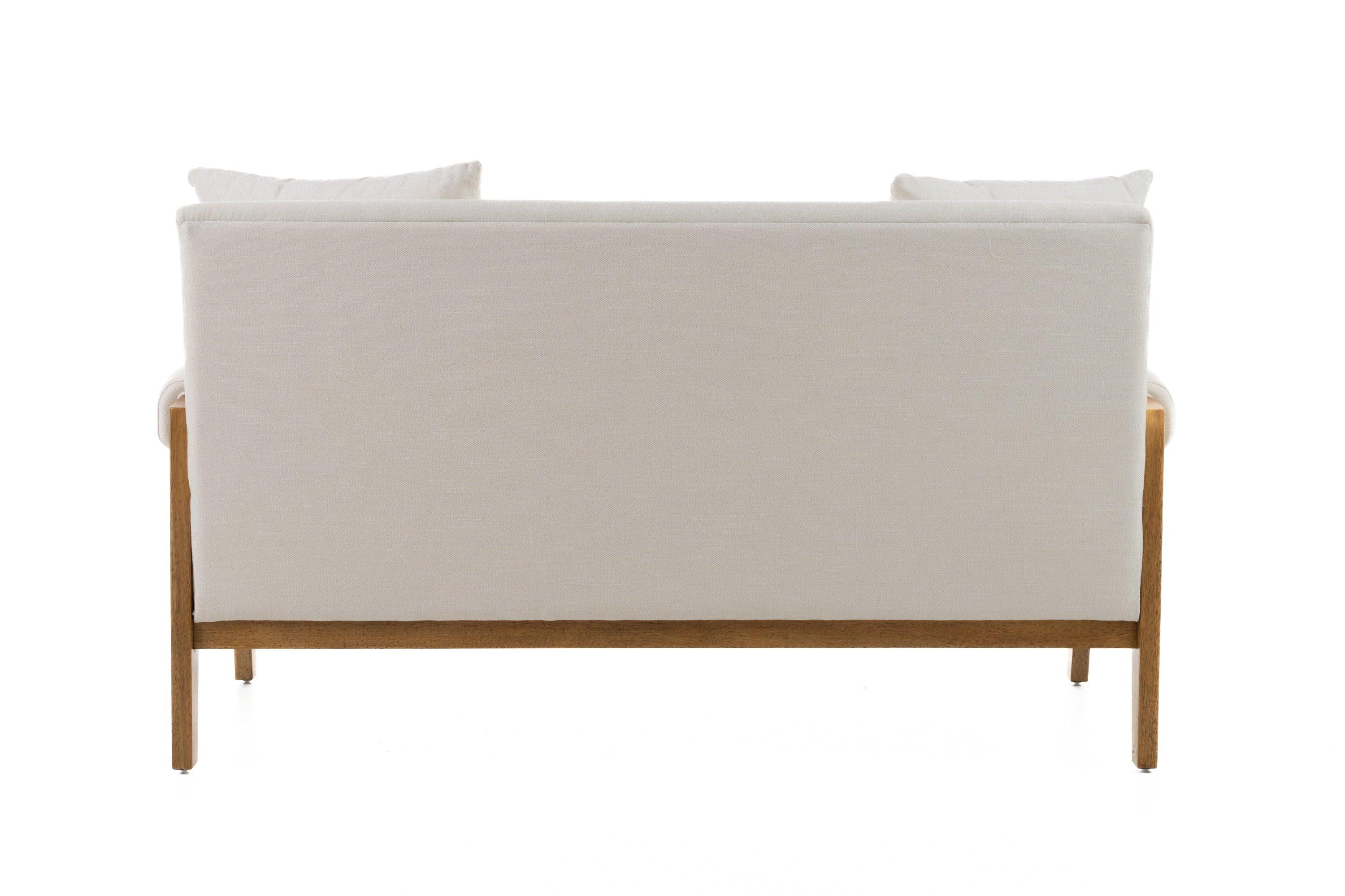 Modrest Cynthia Modern Fabric Wood Loveseat