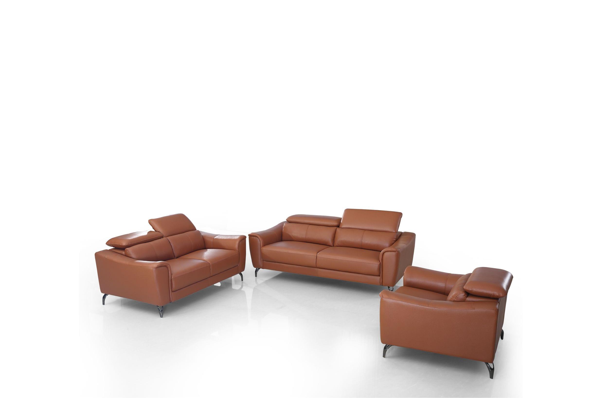 Divani Casa Danis Modern Leather Sofa Set