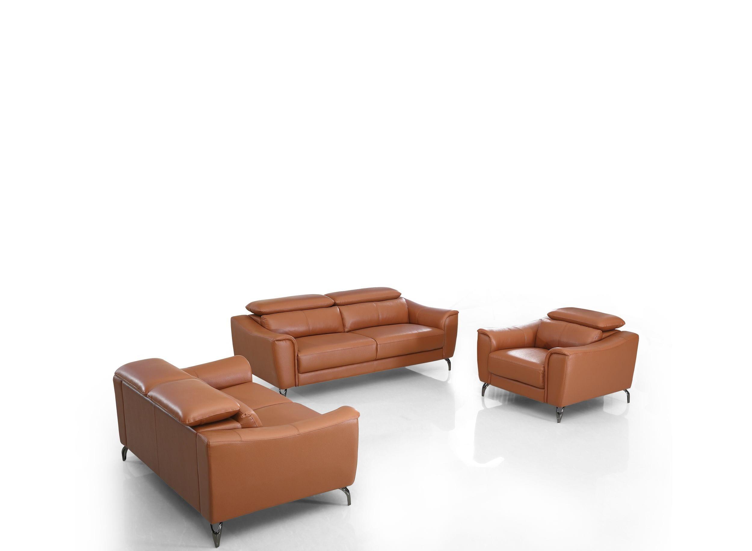 Divani Casa Danis Modern Leather Sofa Set