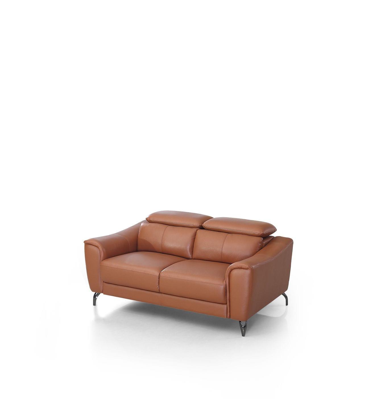 Divani Casa Danis Modern Leather Loveseat