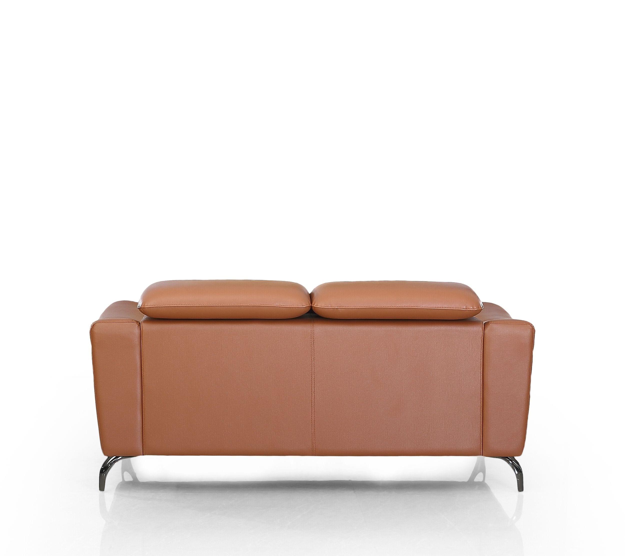 Divani Casa Danis Modern Leather Loveseat