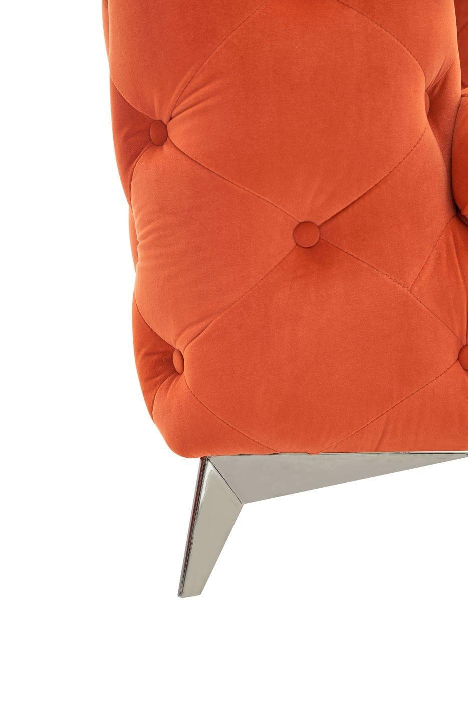 Divani Casa Delilah Modern Fabric Loveseat