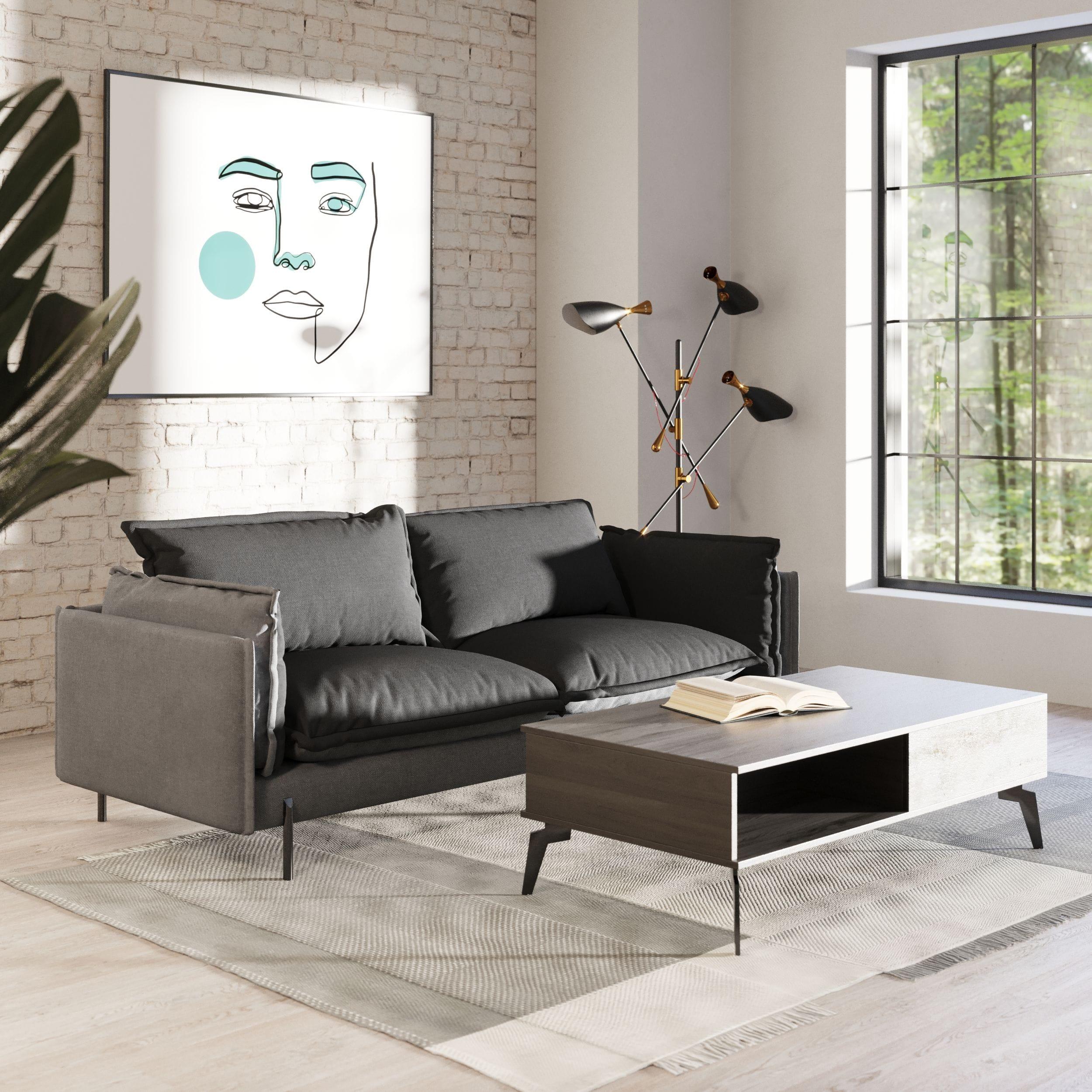 Divani Casa Mars Modern Fabric Sofa