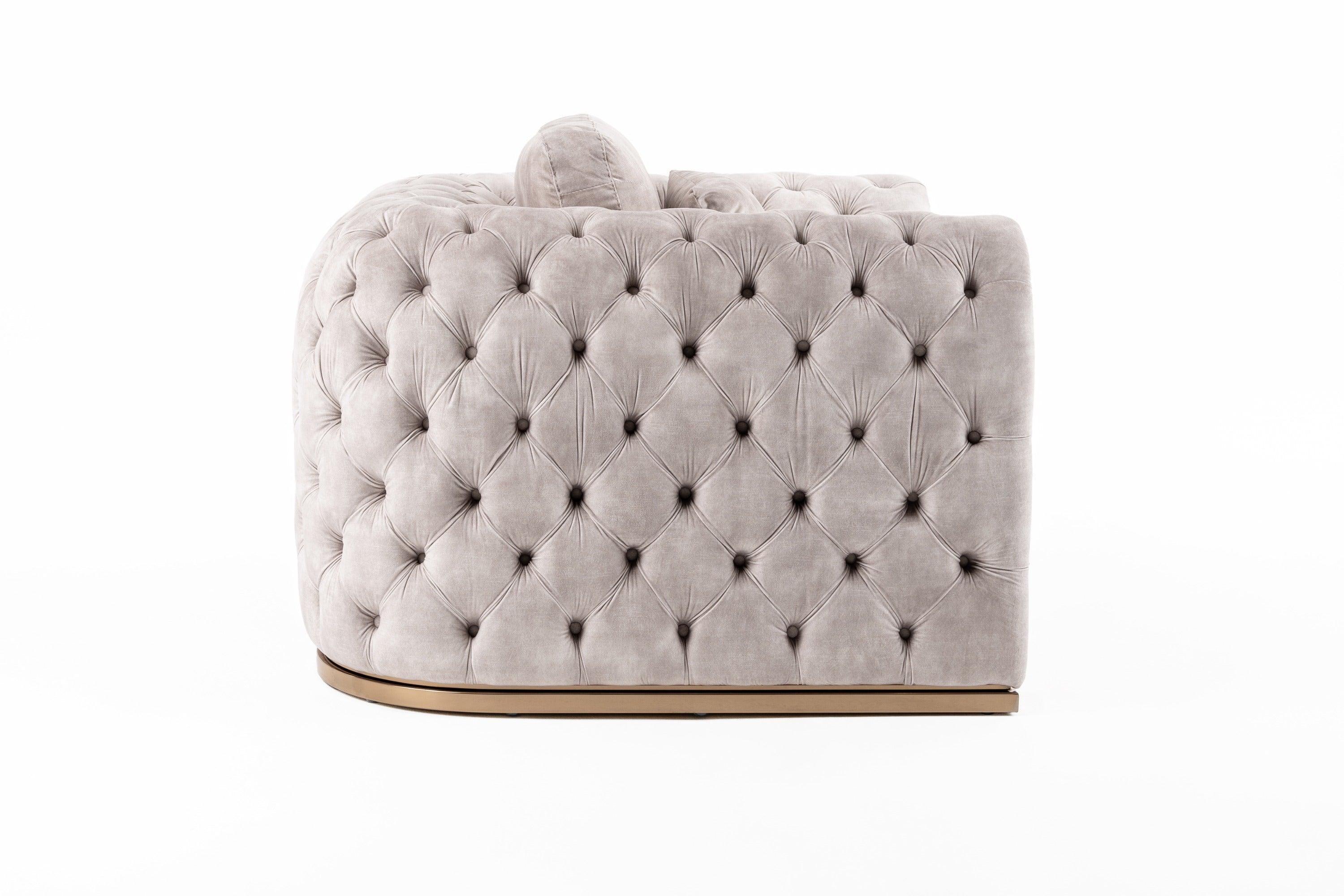 Divani Casa Dosie Transitional Velvet Chair