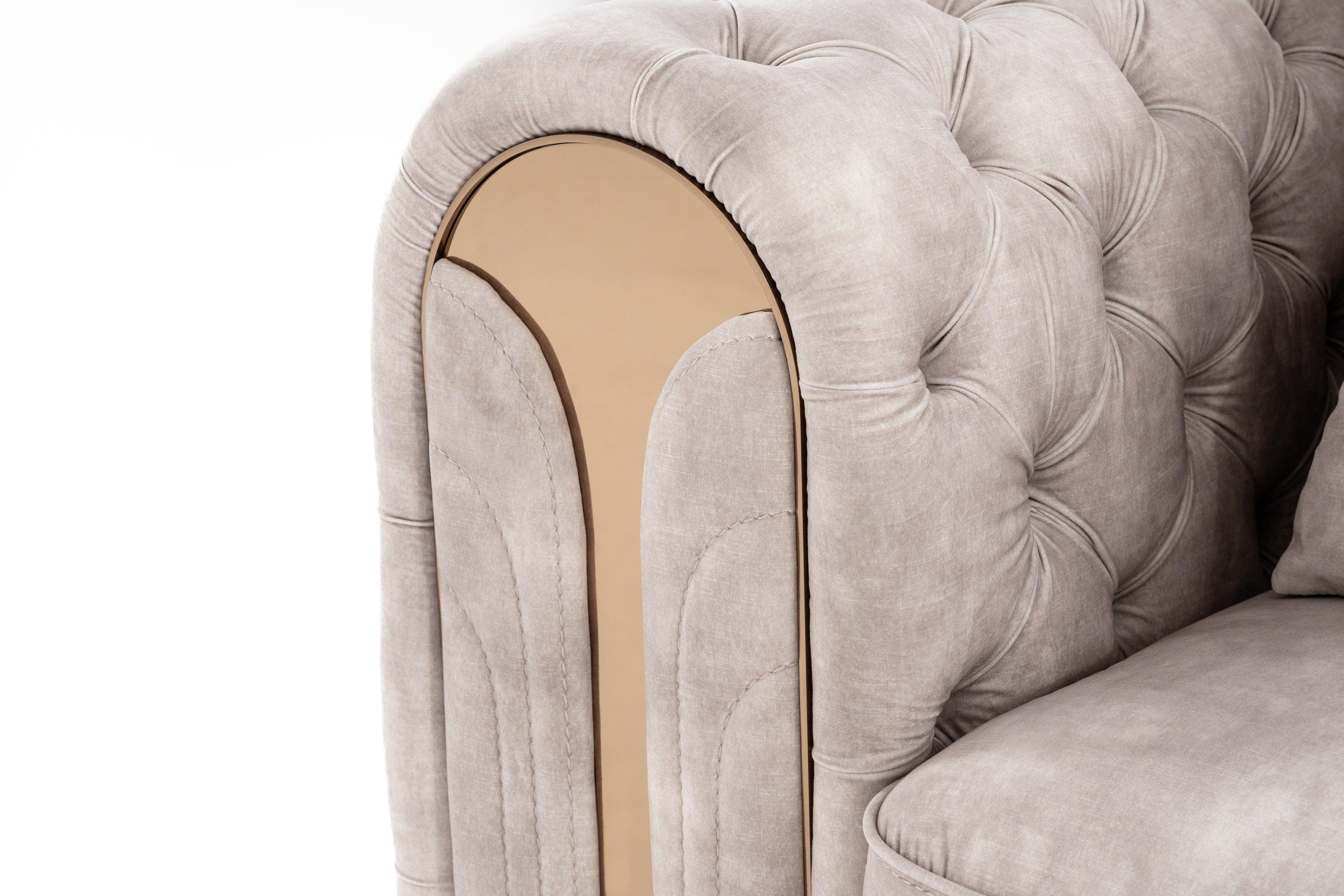 Divani Casa Dosie Transitional Velvet Chair