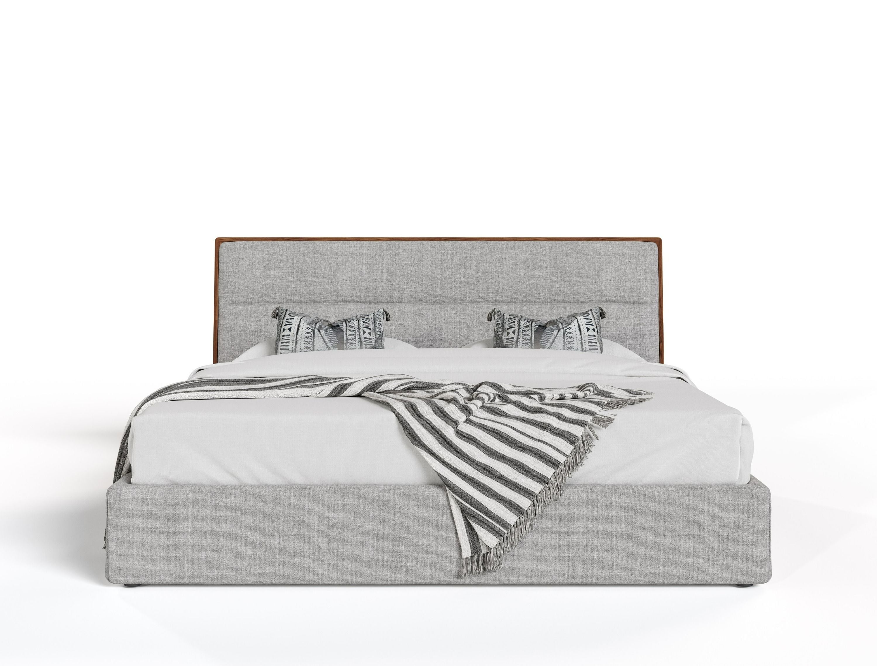 Modrest Dustin Modern Fabric Trimmed Bed