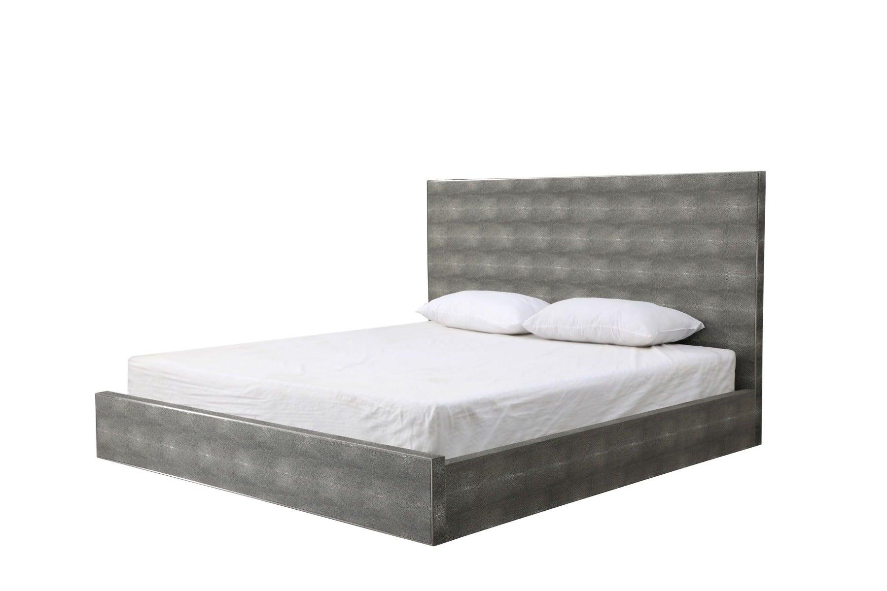 Modrest Dynasty Modern Shagreen Bed