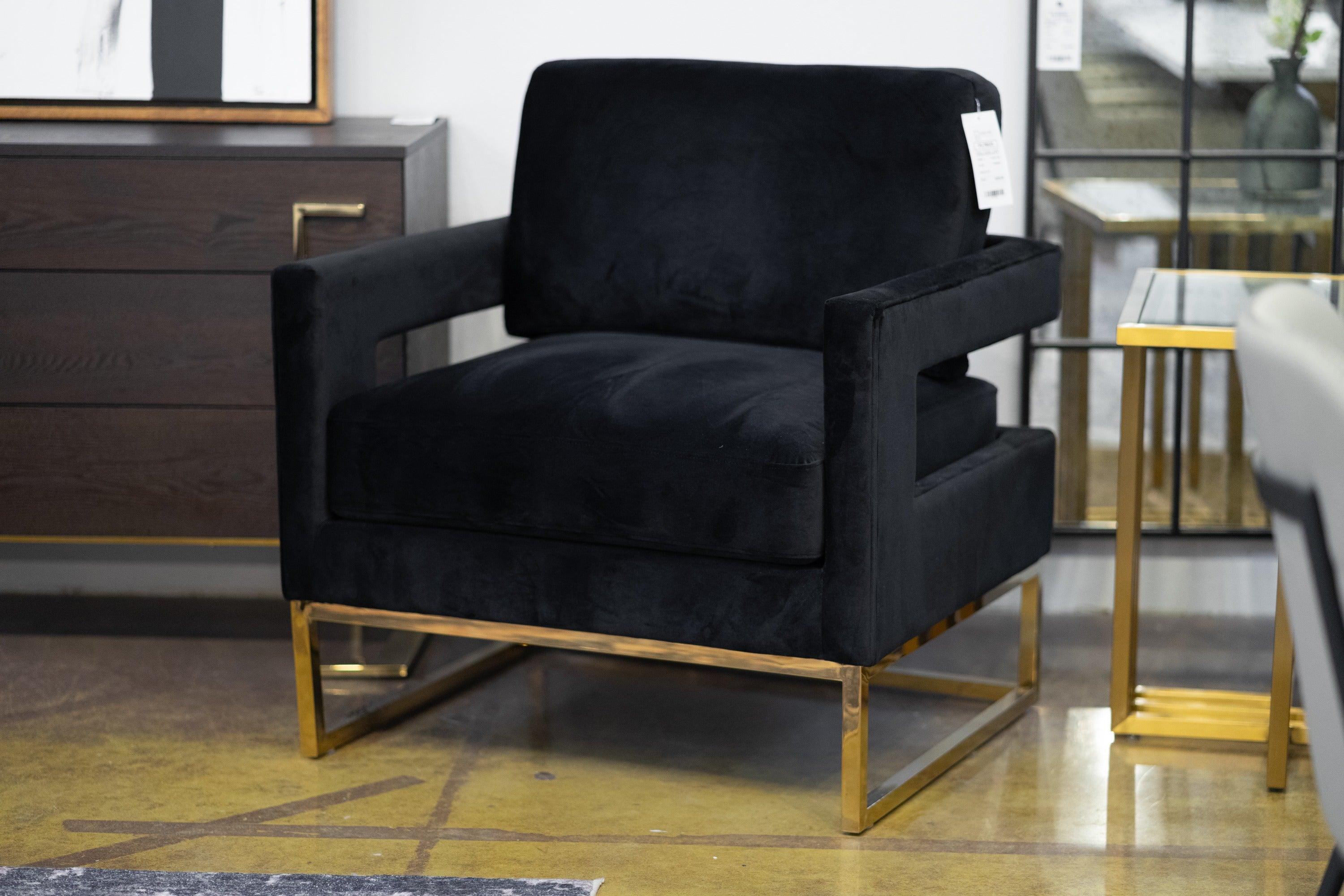 Modrest Edna Modern Velvet Accent Chair