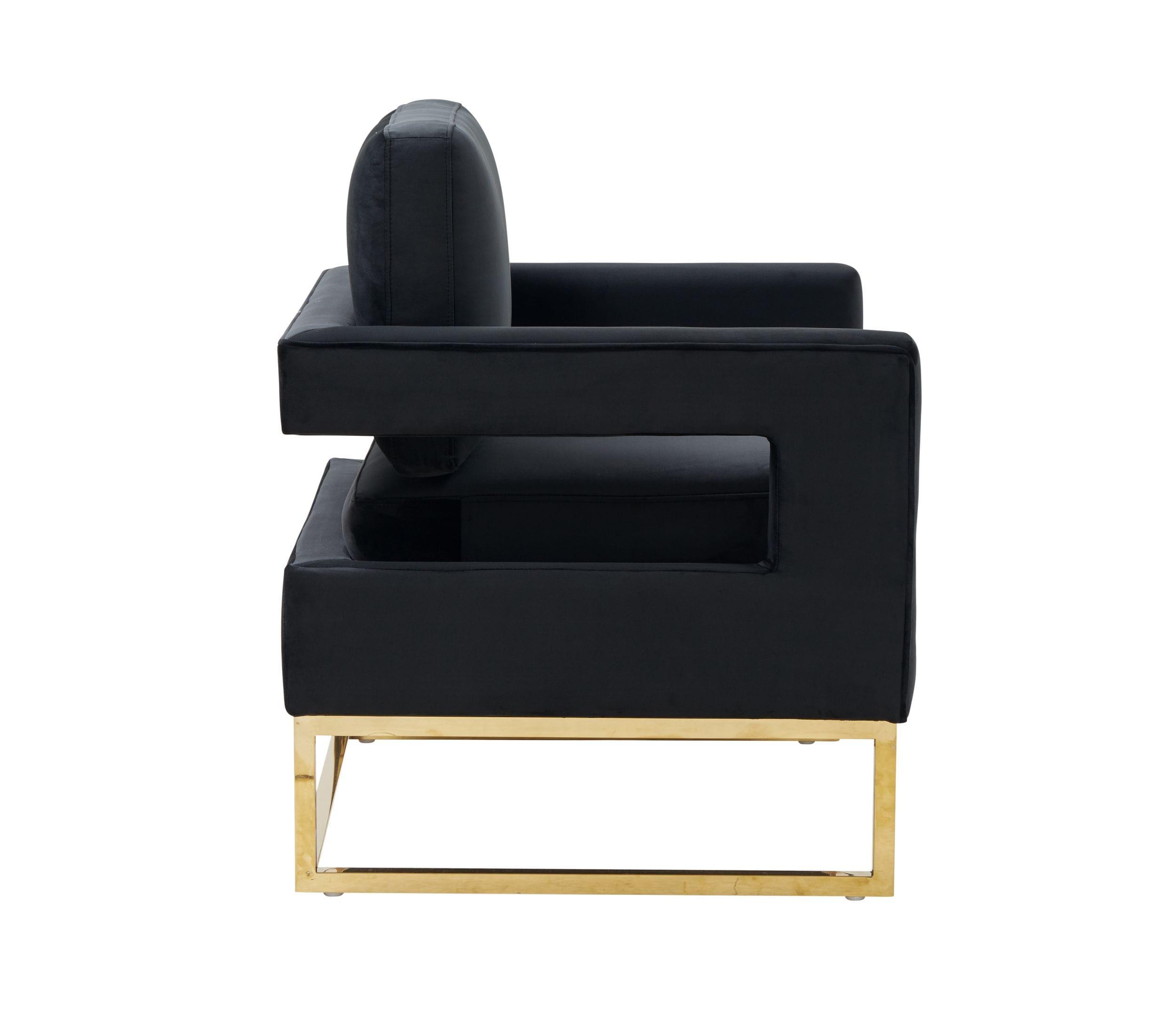 Modrest Edna Modern Velvet Accent Chair