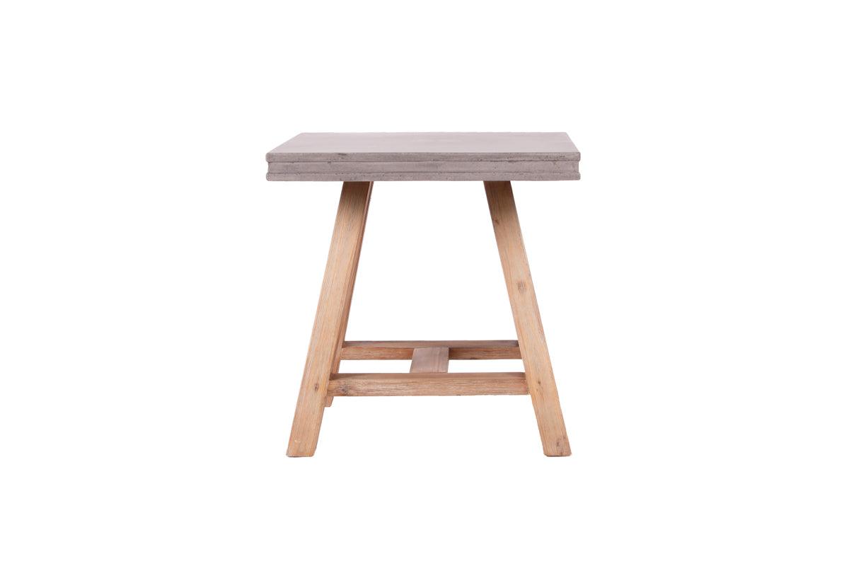 Modrest Civic Modern Concrete Acacia End Table