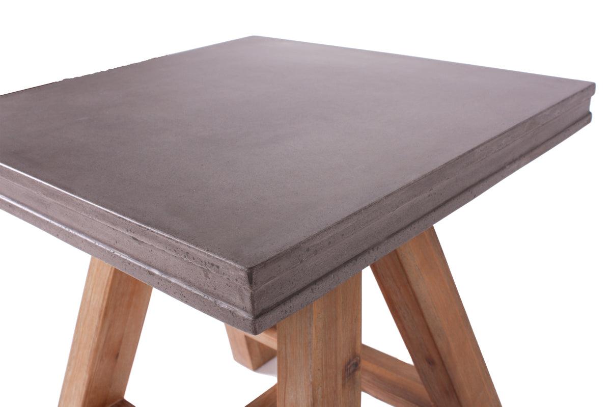 Modrest Civic Modern Concrete Acacia End Table