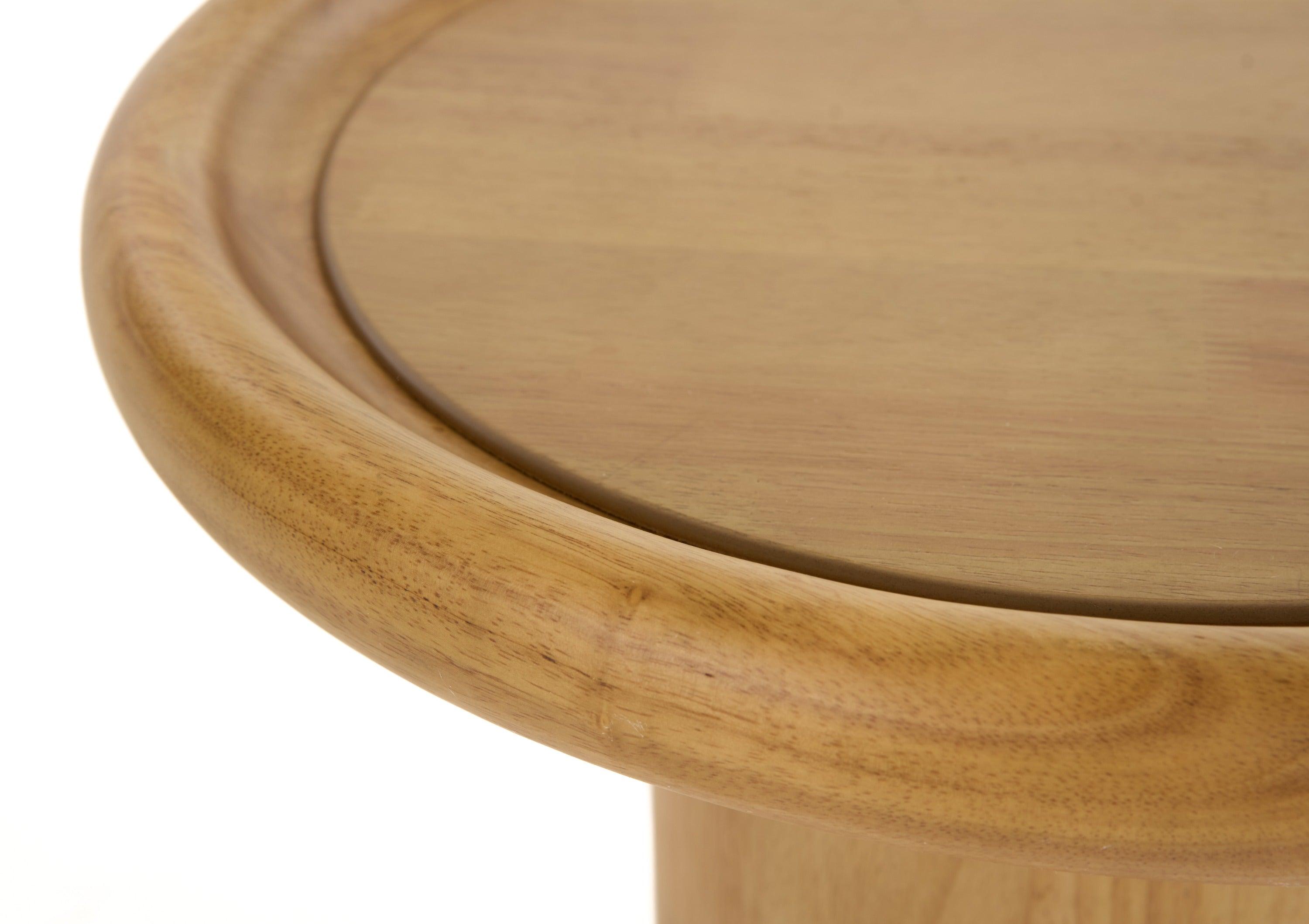 Modrest Electra Modern Round Rubberwood End Table