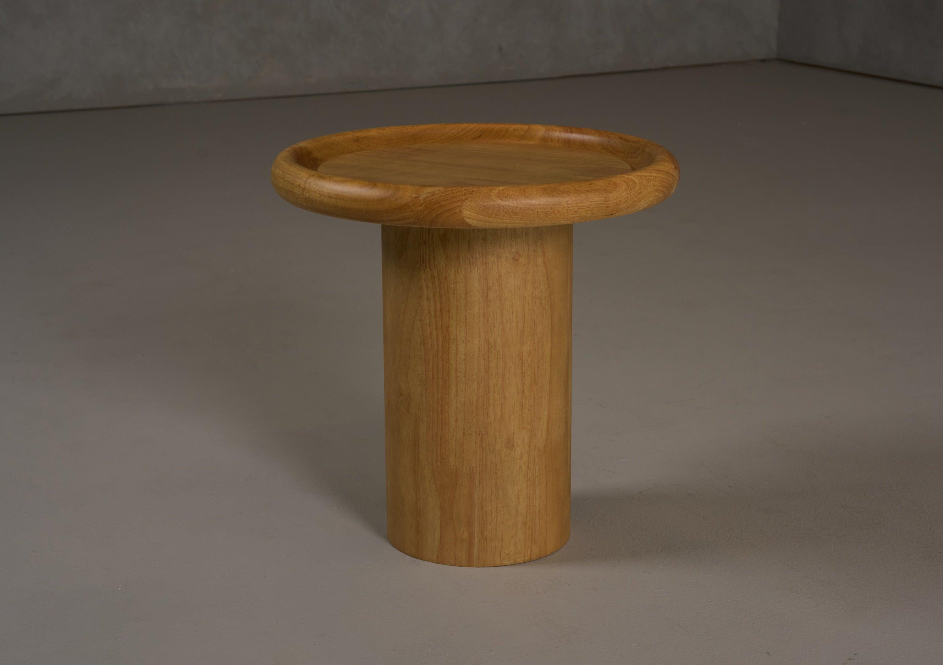 Modrest Electra Modern Round Rubberwood End Table