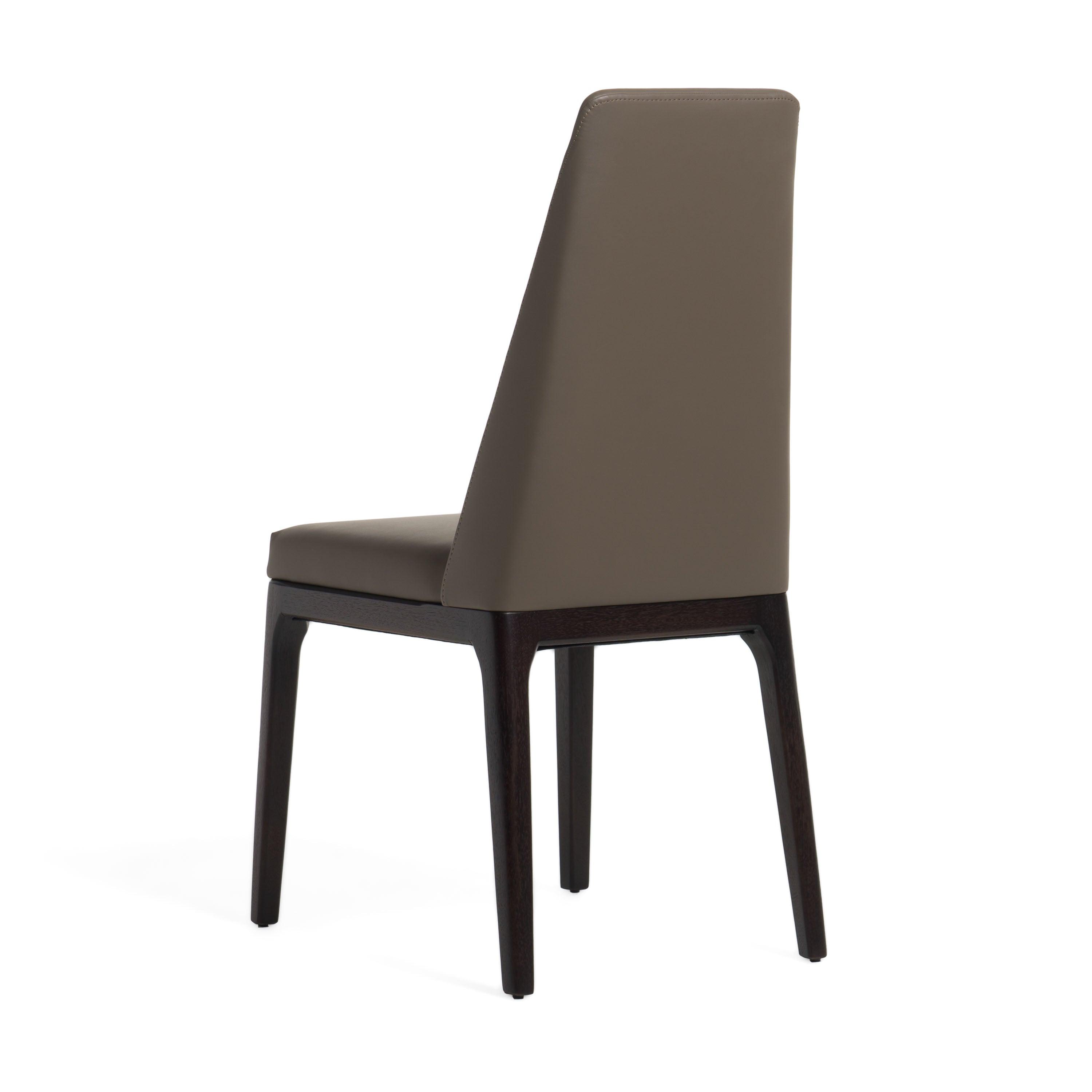 Modrest Encino Modern Timber Chocolate Dining Chair (Set of 2)