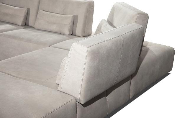 Lamod Italia Hollywood Italian Leather LAF Chaise Sectional Sofa