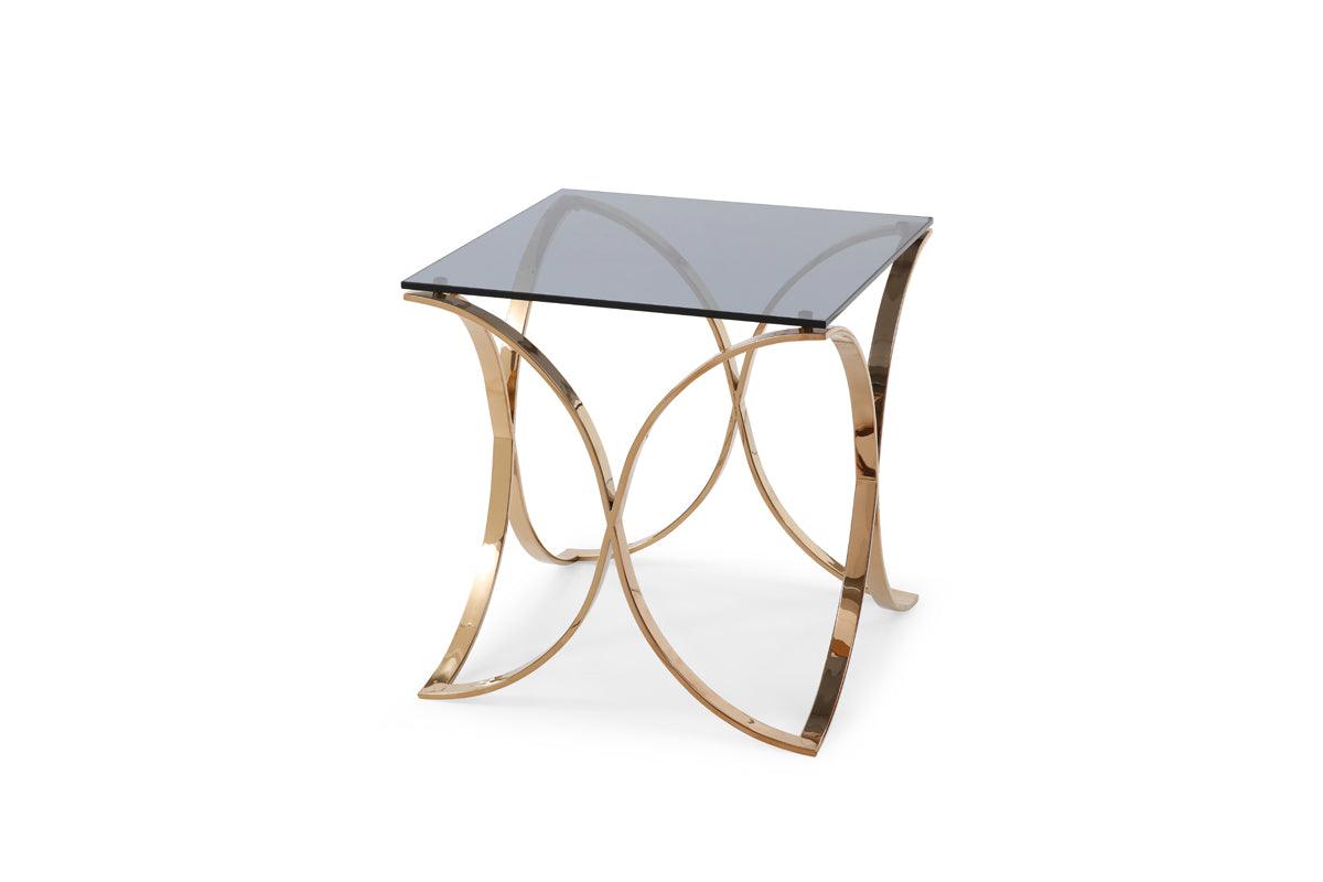 Modrest Reklaw Modern Rosegold End Table