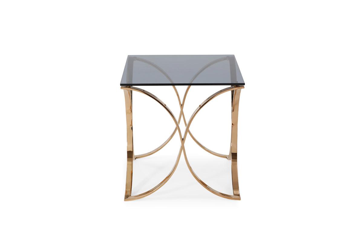 Modrest Reklaw Modern Rosegold End Table