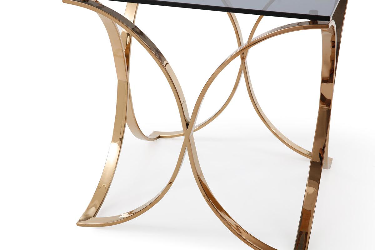 Modrest Reklaw Modern Rosegold End Table