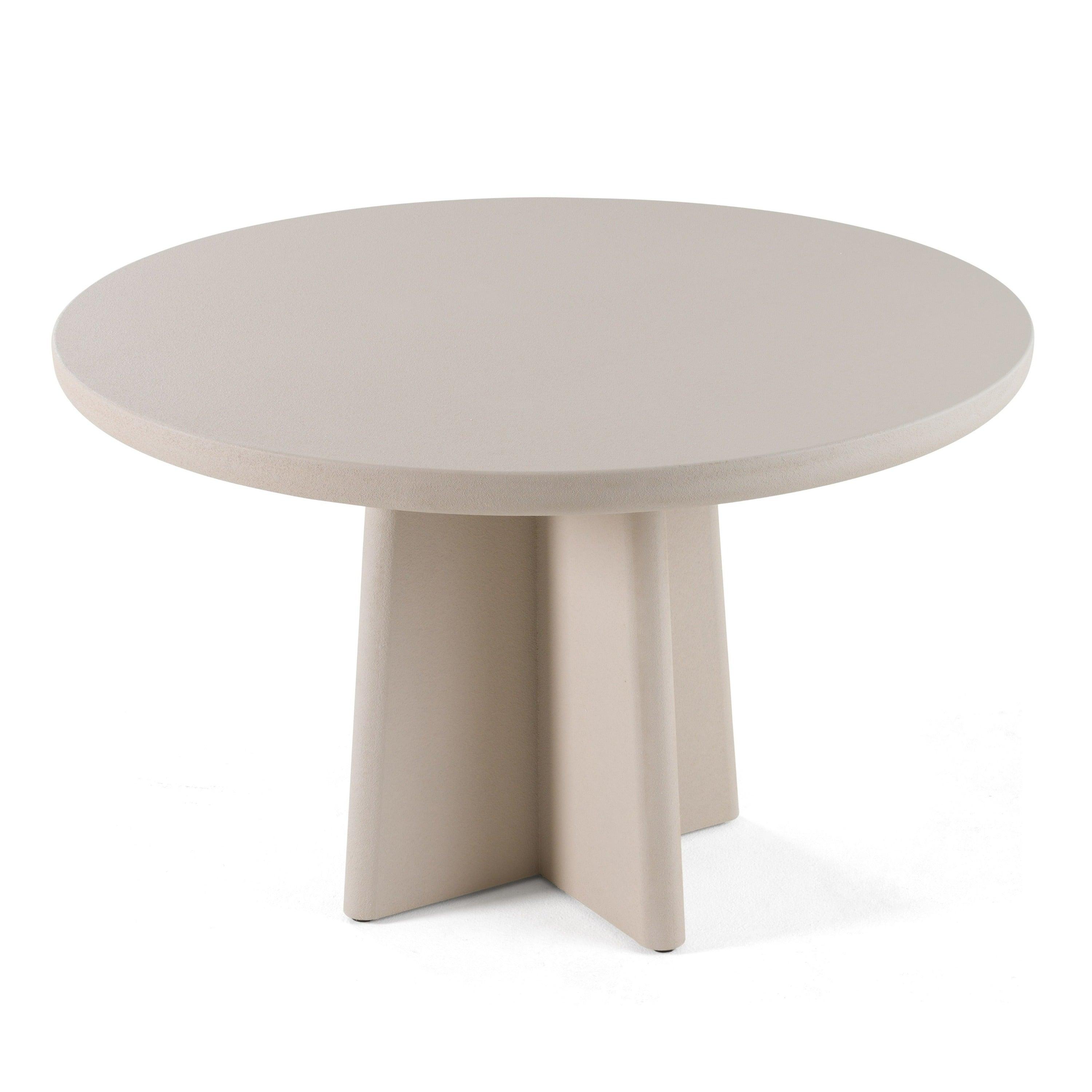 Modrest Evermore Modern Faux Cement Round Dining Table