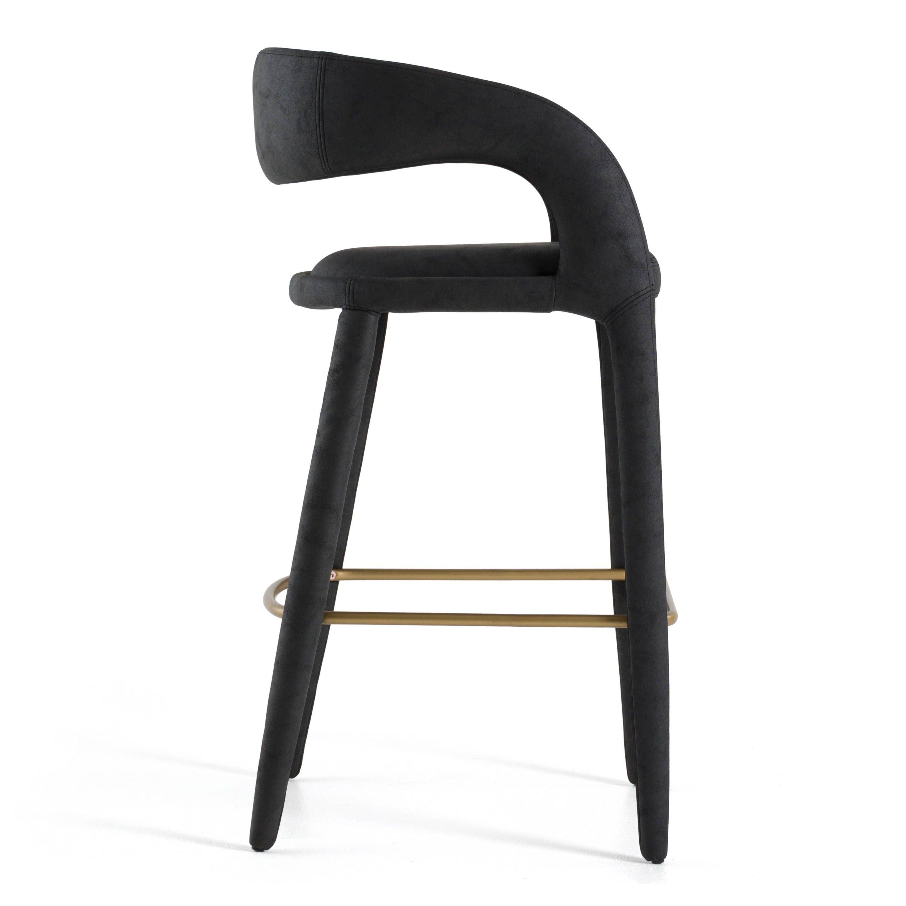 Modrest Faerron Modern Leatherette Bar Chair