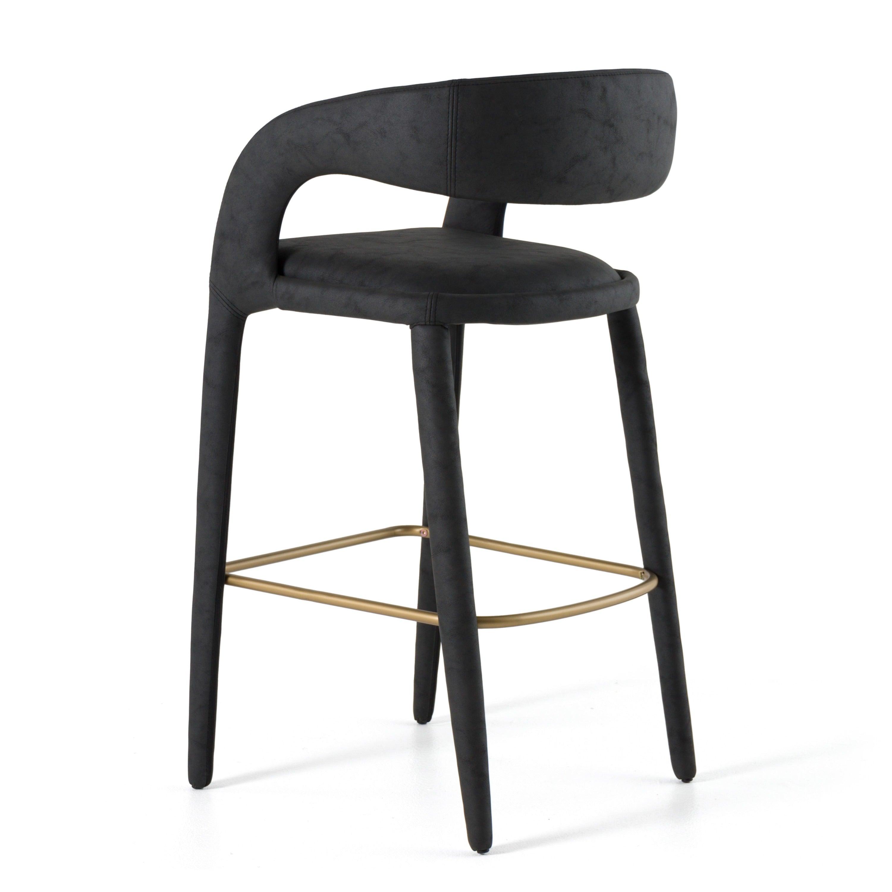 Modrest Faerron Modern Leatherette Bar Chair