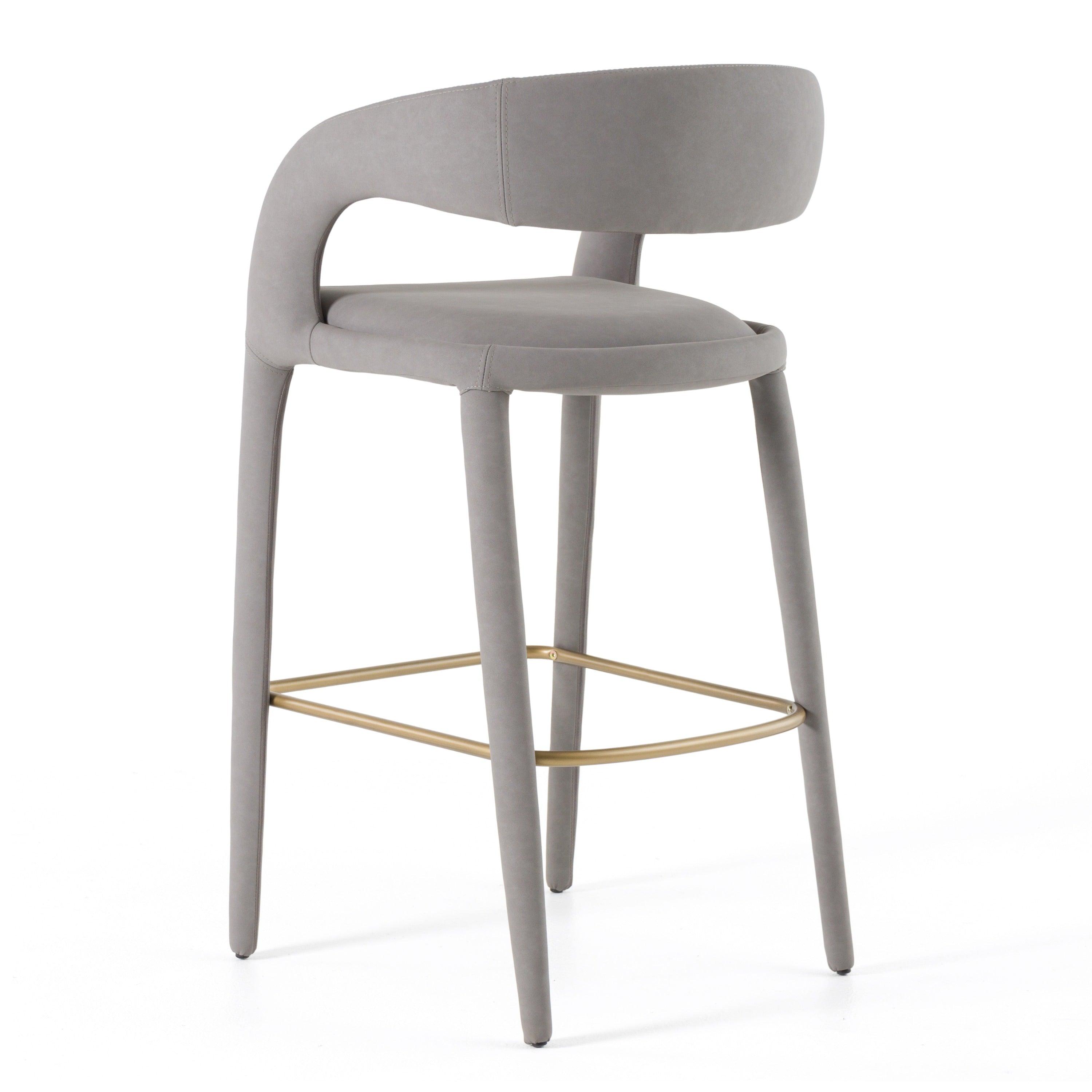 Modrest Faerron Modern Leatherette Bar Chair