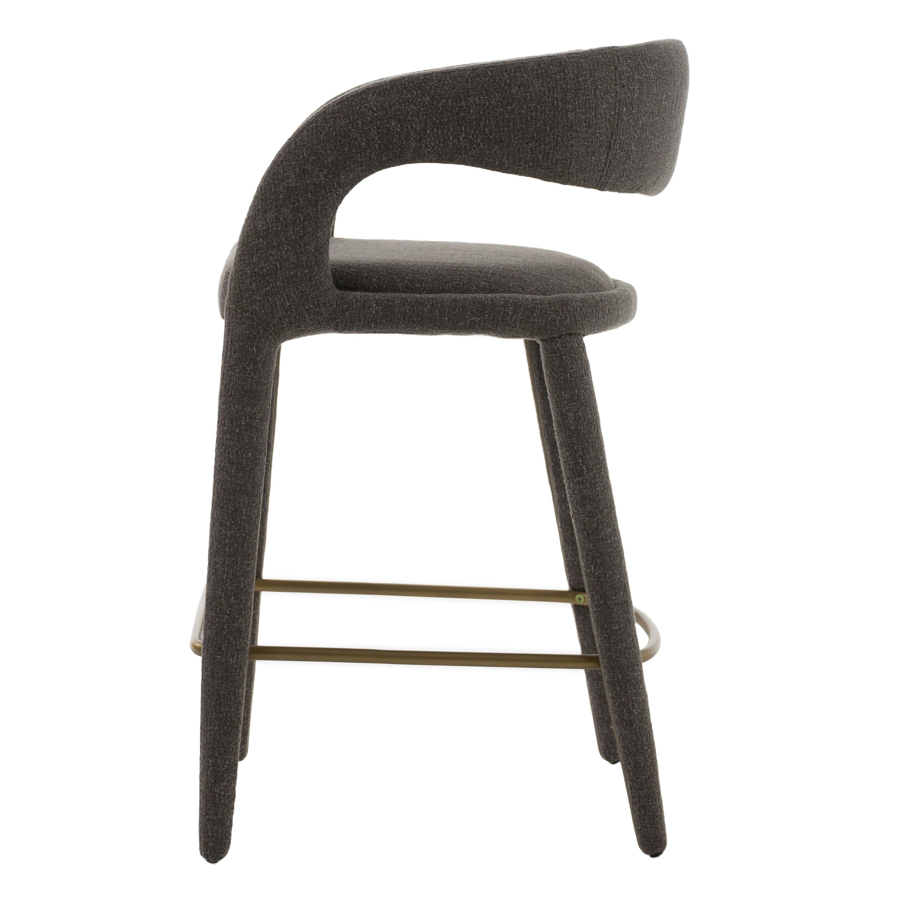 Modrest Faerron Modern Fabric Counter Chair