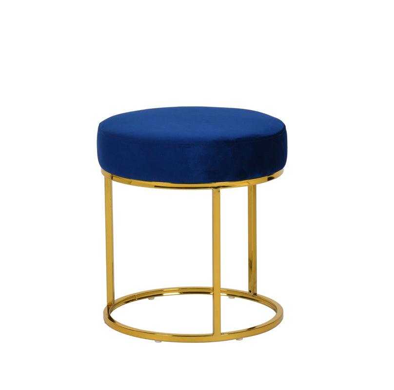 Modrest Elmont Modern Velvet Stool Ottoman