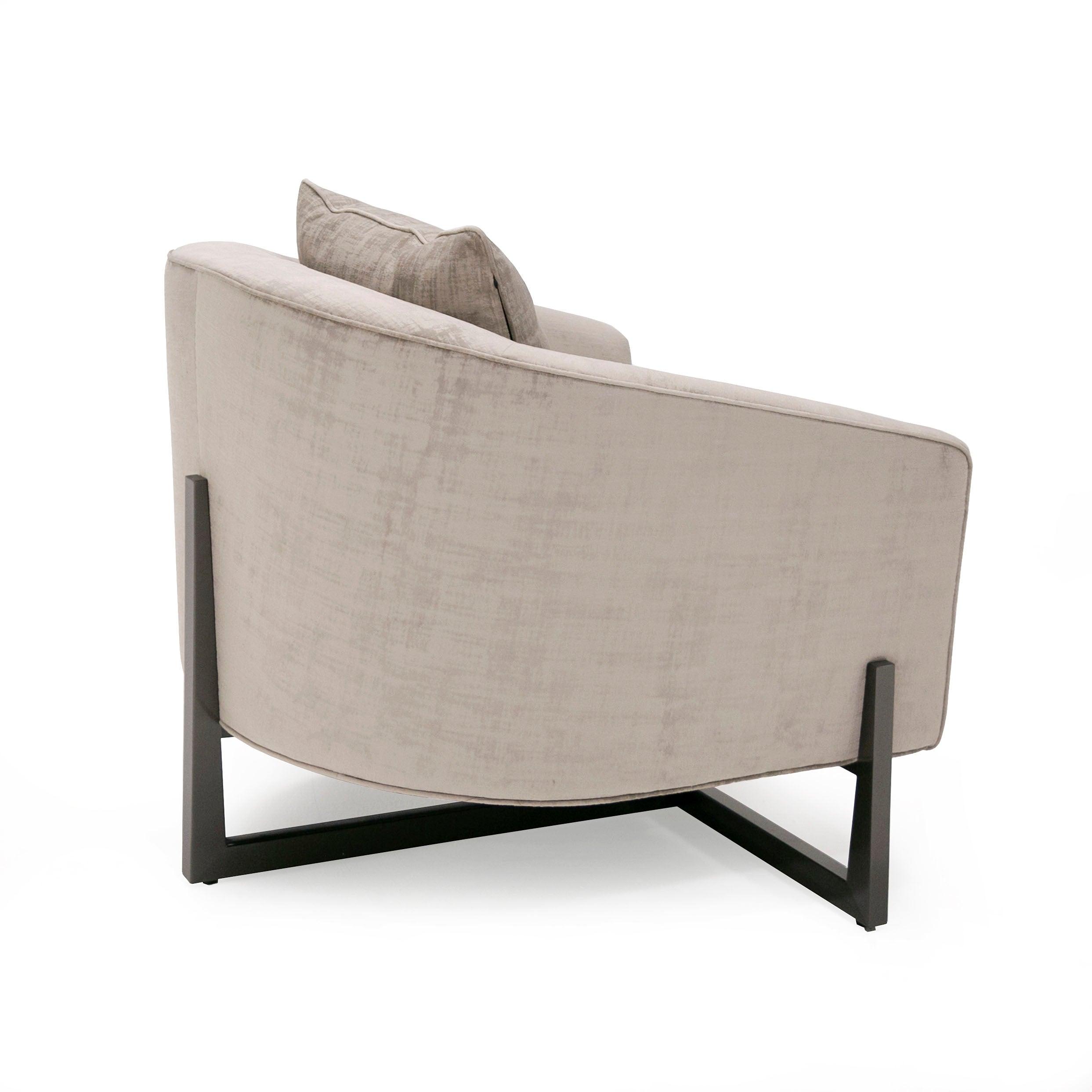 Modrest Forbis Contemporary Fabric Accent Chair