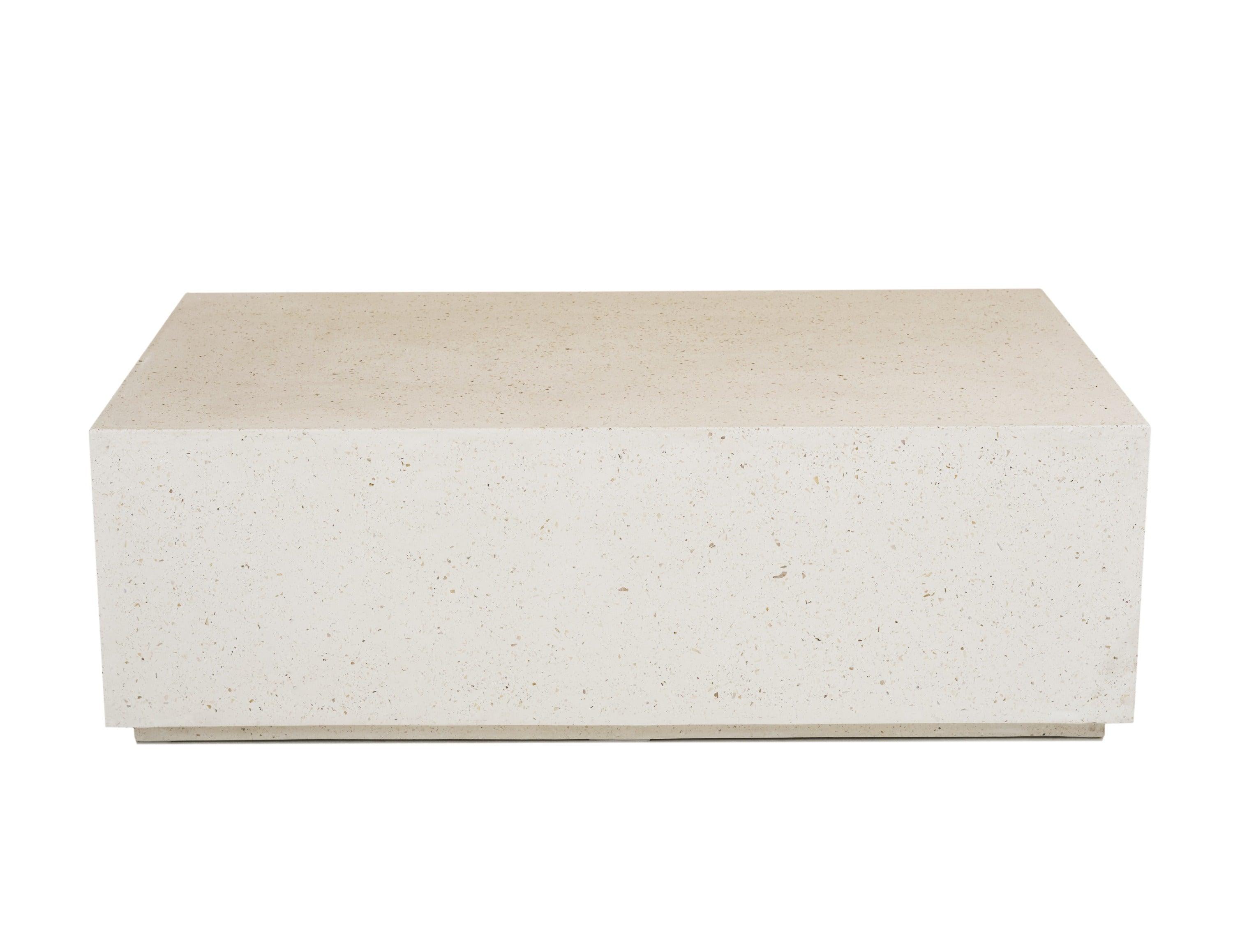 Modrest Fresno Modern Terrazzo Concrete Coffee Table