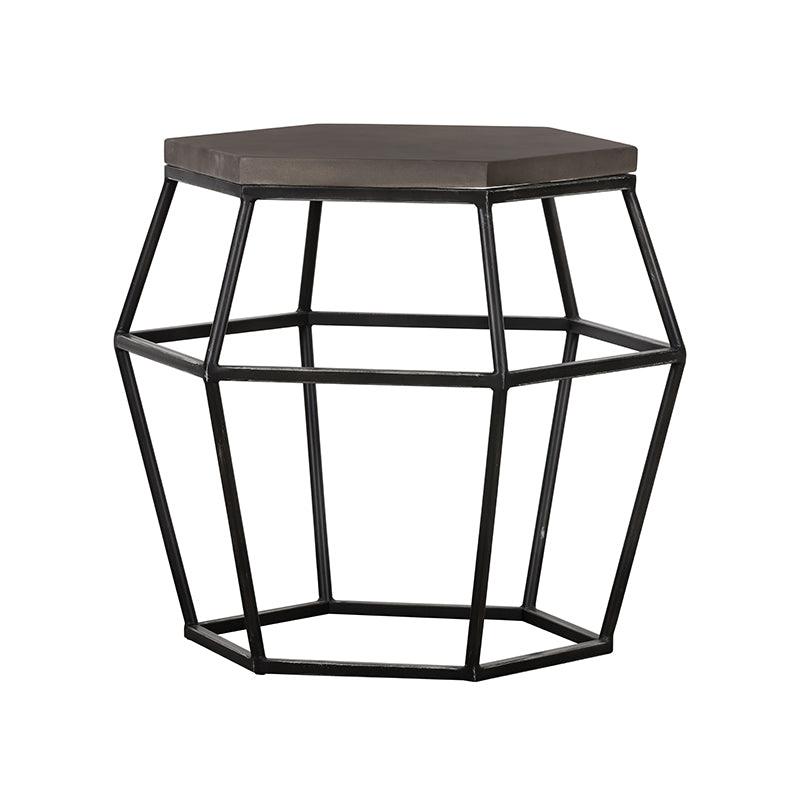 Modrest Tartan Modern Concrete Metal End Table