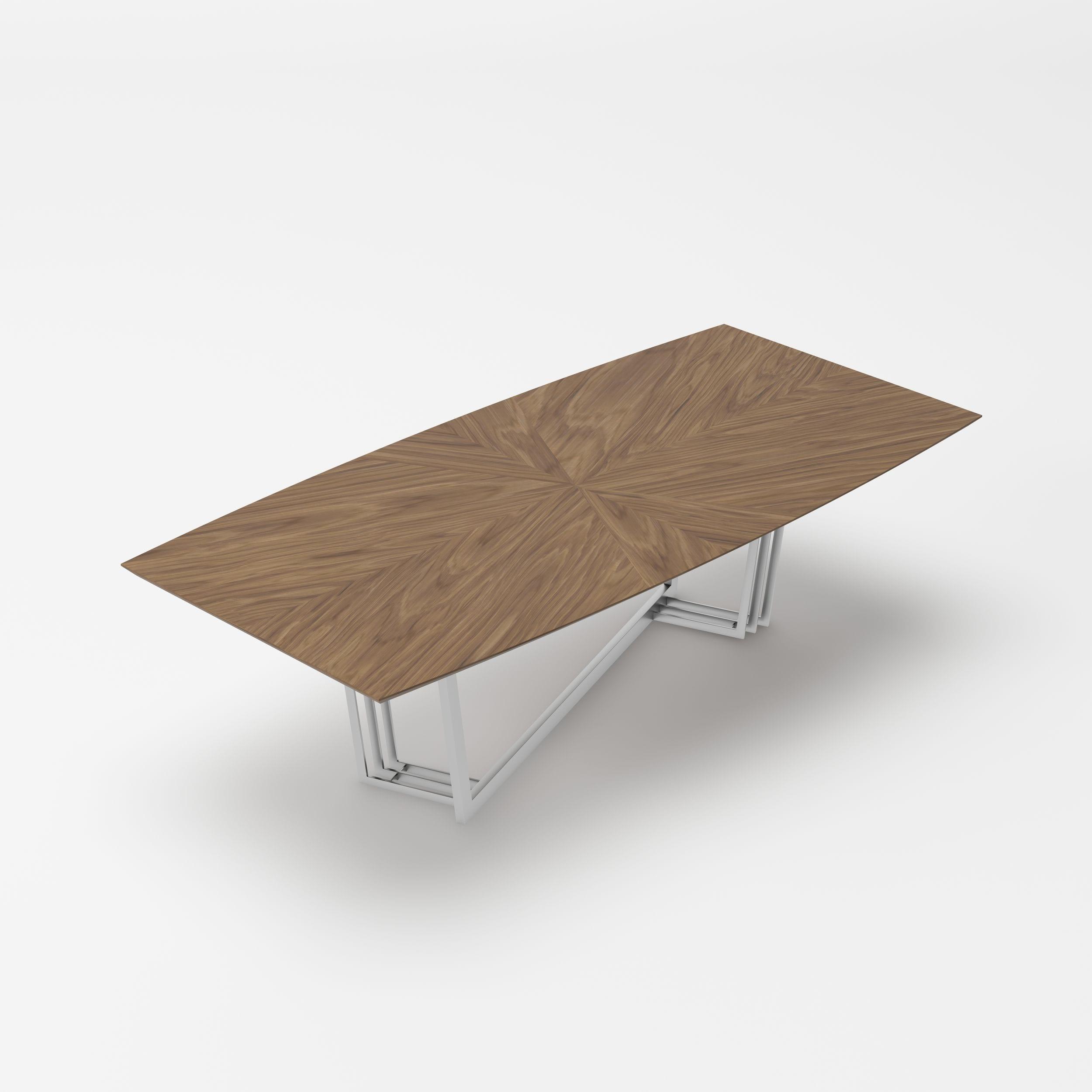 Modrest Gilroy Modern Stainless Steel Dining Table