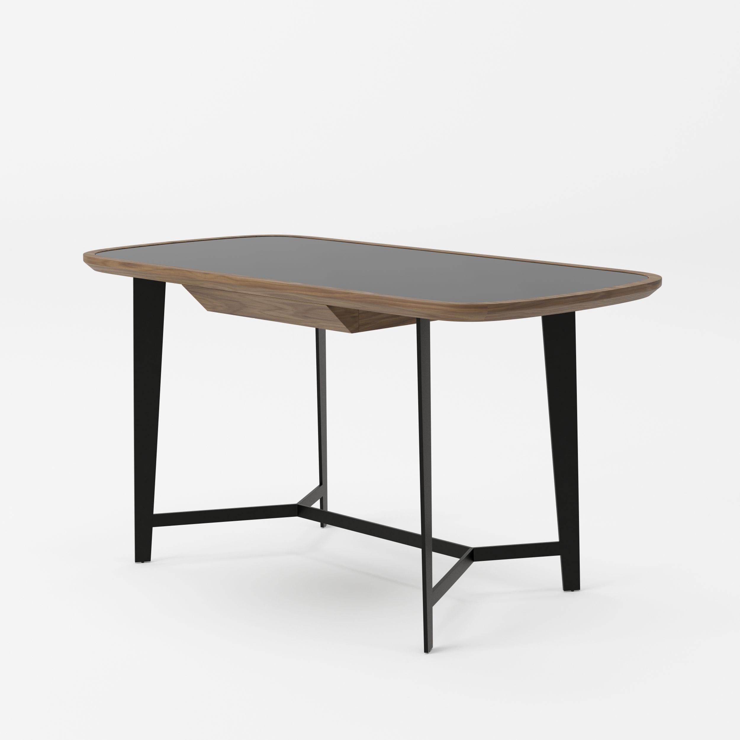 Modrest Girard Modern Glass Desk