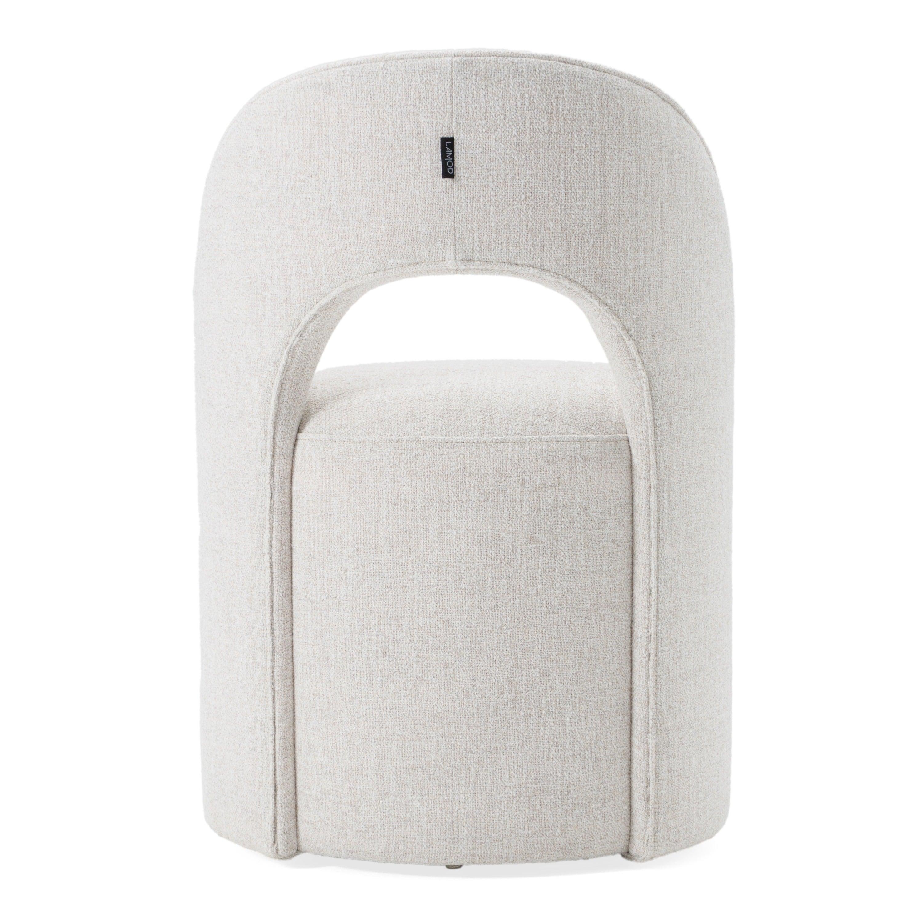 Modrest Gordon Modern Fabric Swivel Dining Chair