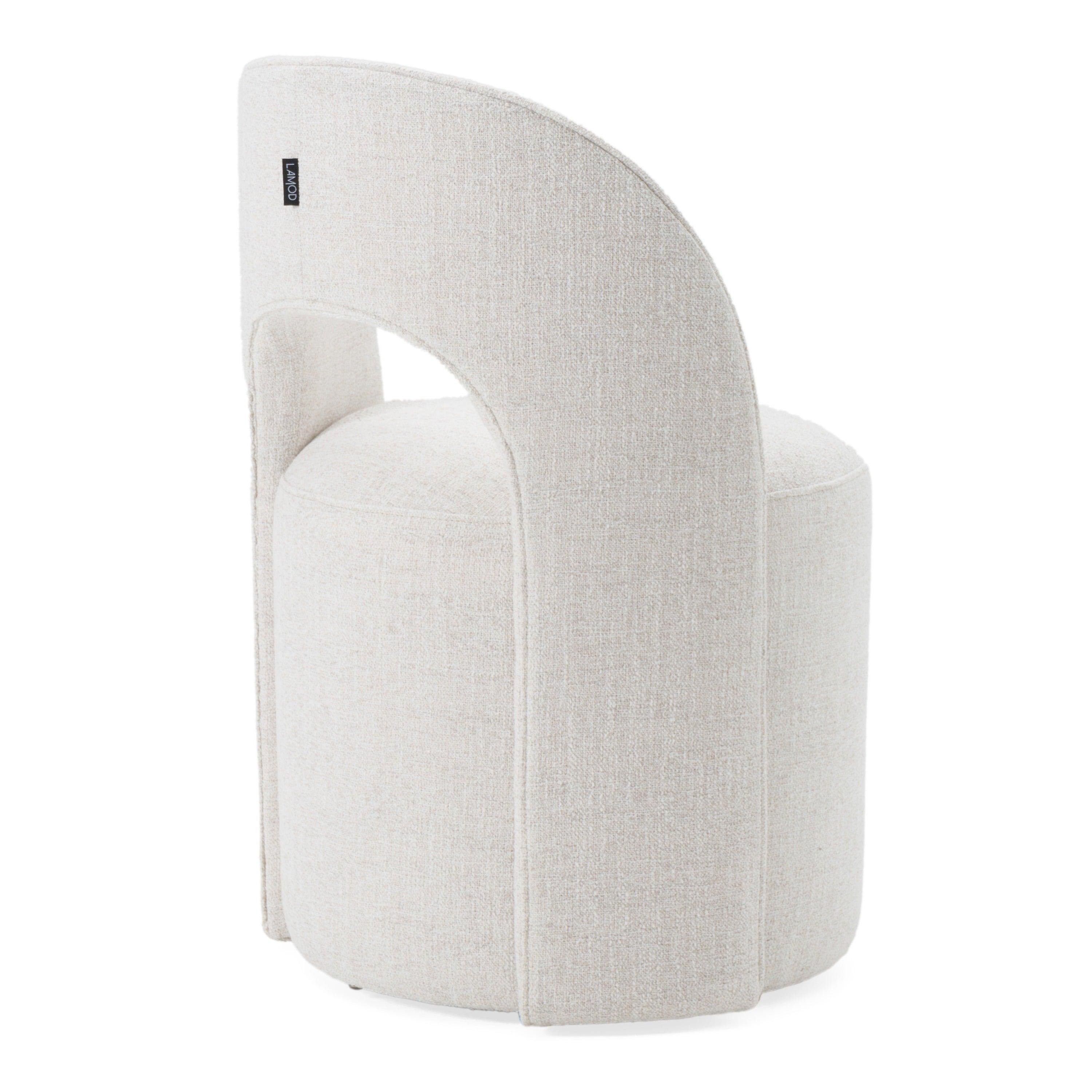 Modrest Gordon Modern Fabric Swivel Dining Chair