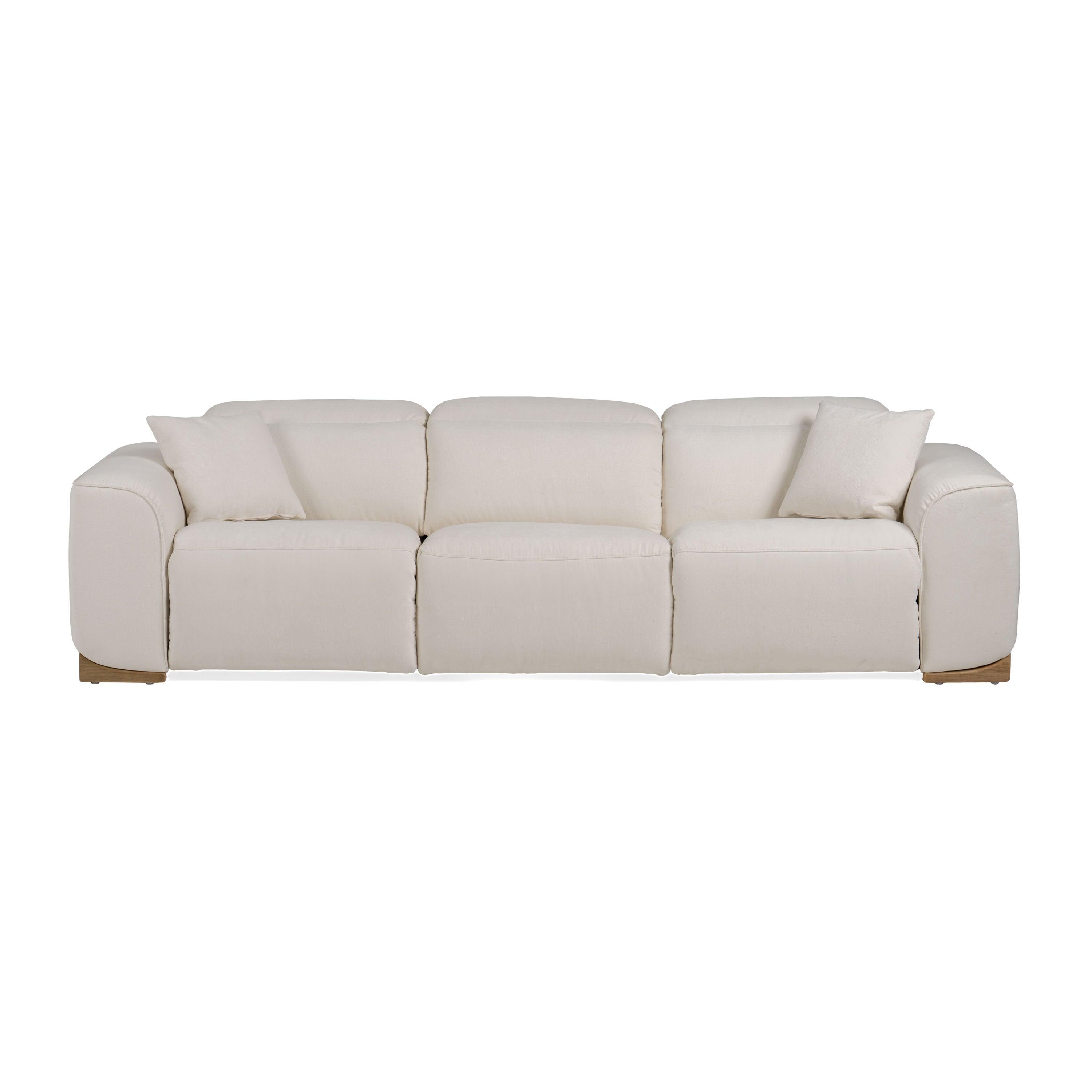 Divani Casa Hagerty Modern Fabric Sofa With 2 Power Recliners