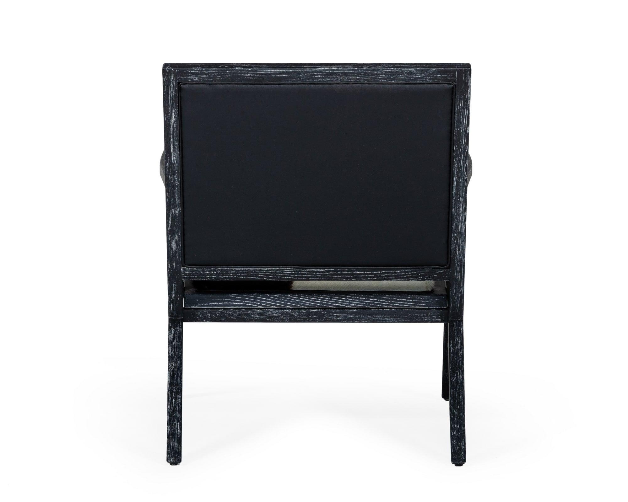 Modrest Hallam Glam and Cowhide Accent Chair