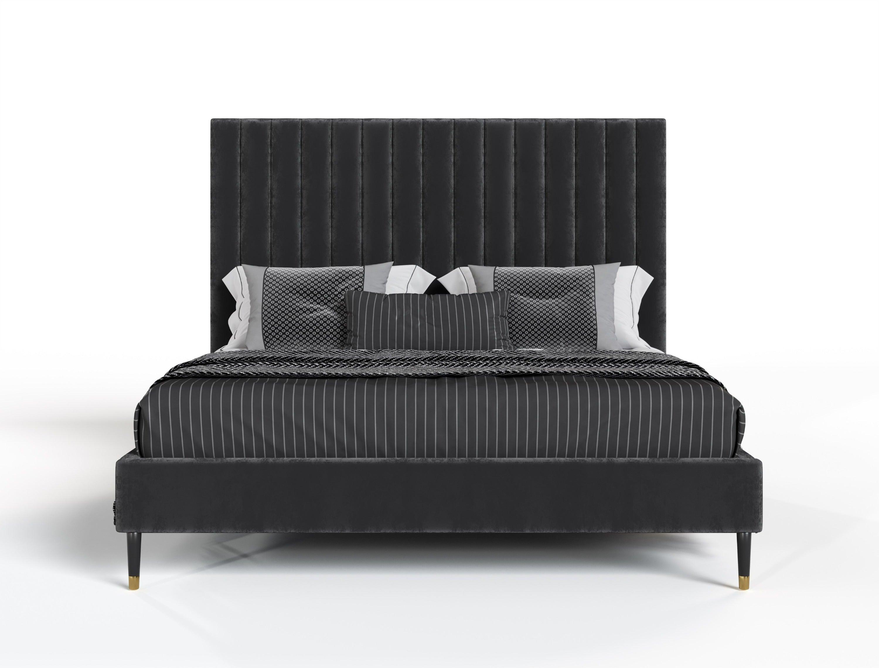 Modrest Hemlock Modern Velvet Bed