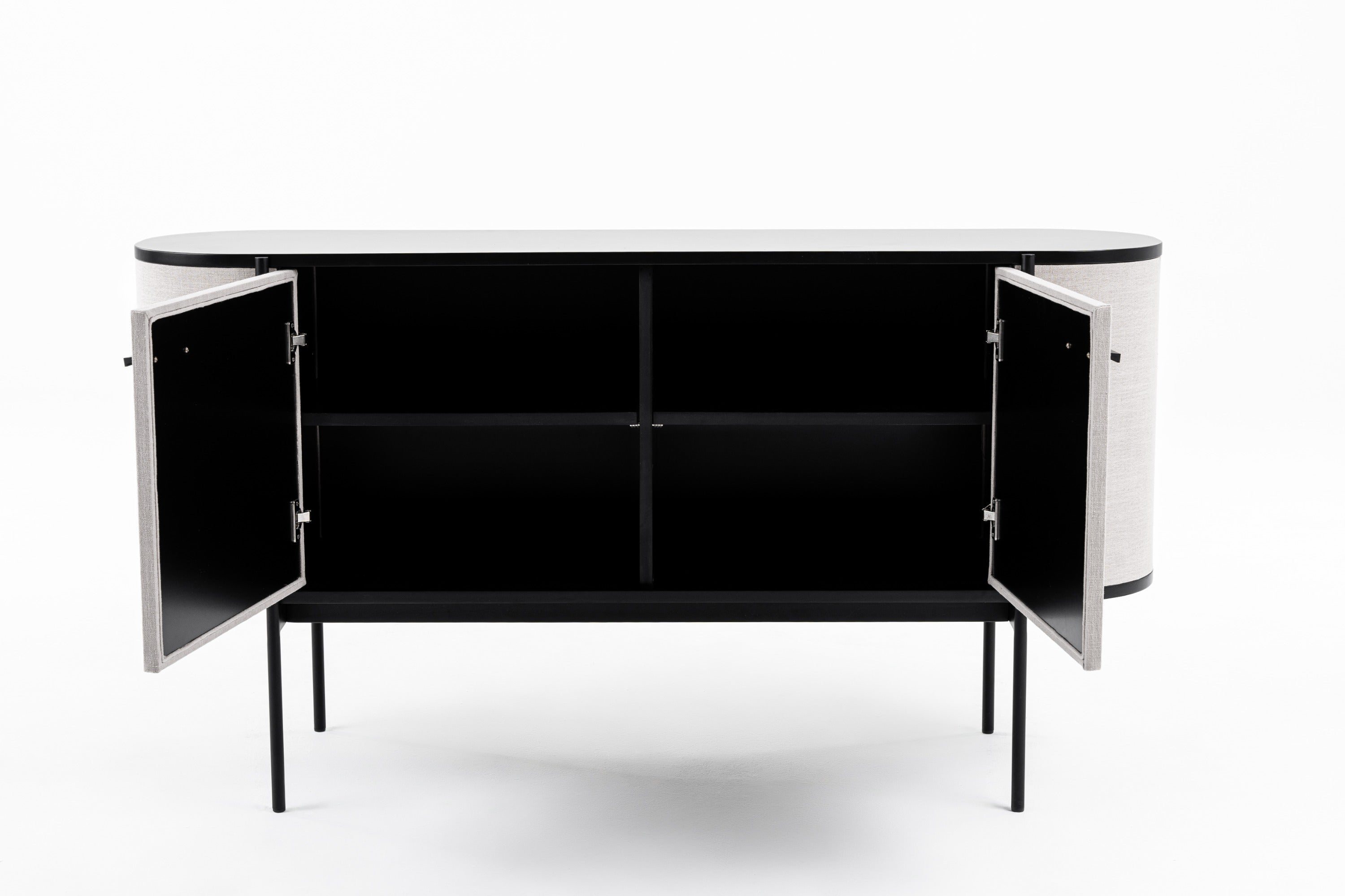 Modrest Hobart Modern Fabric Metal Buffet